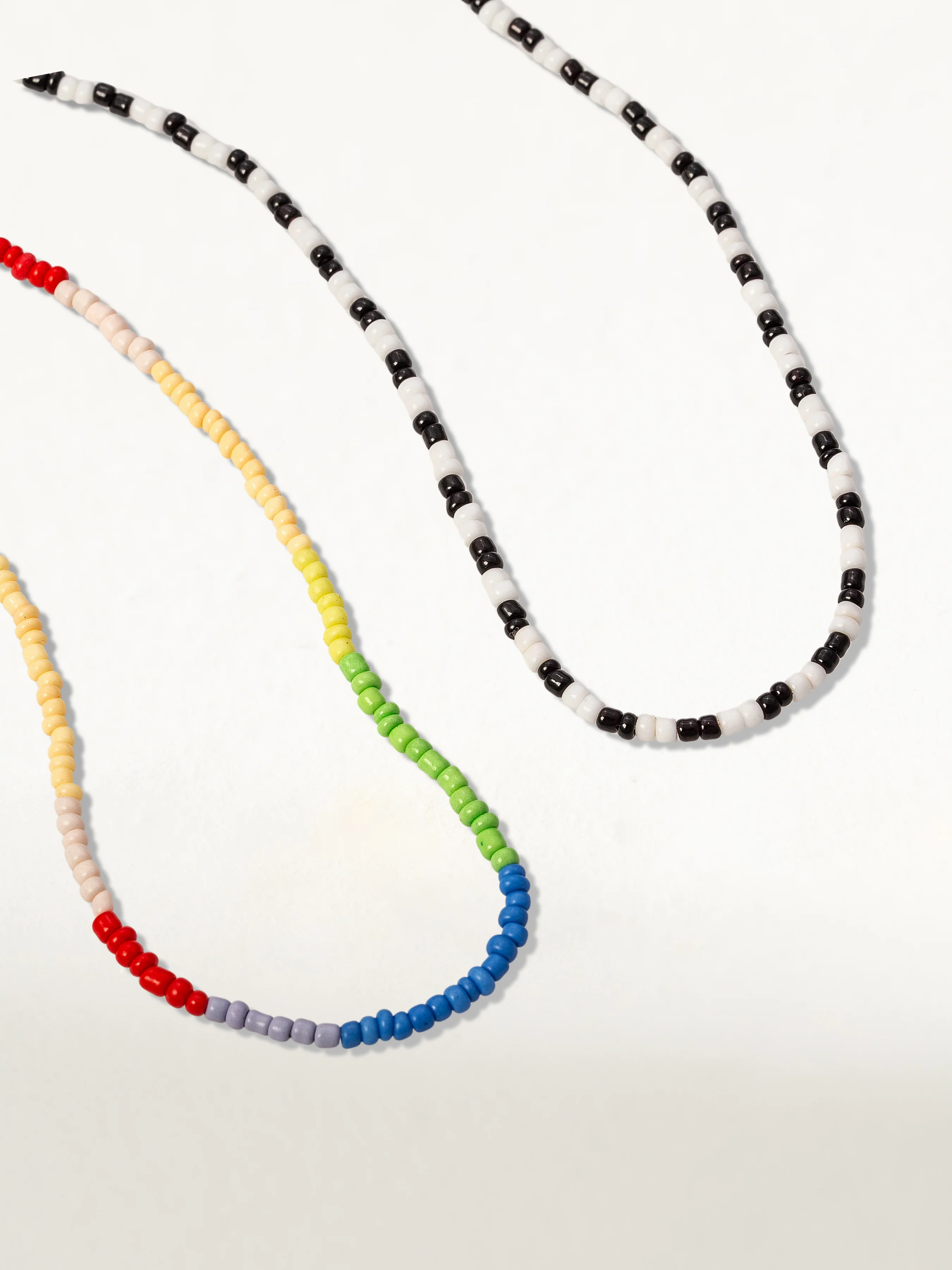 Artistic Beaded Layered Necklace - Image 3