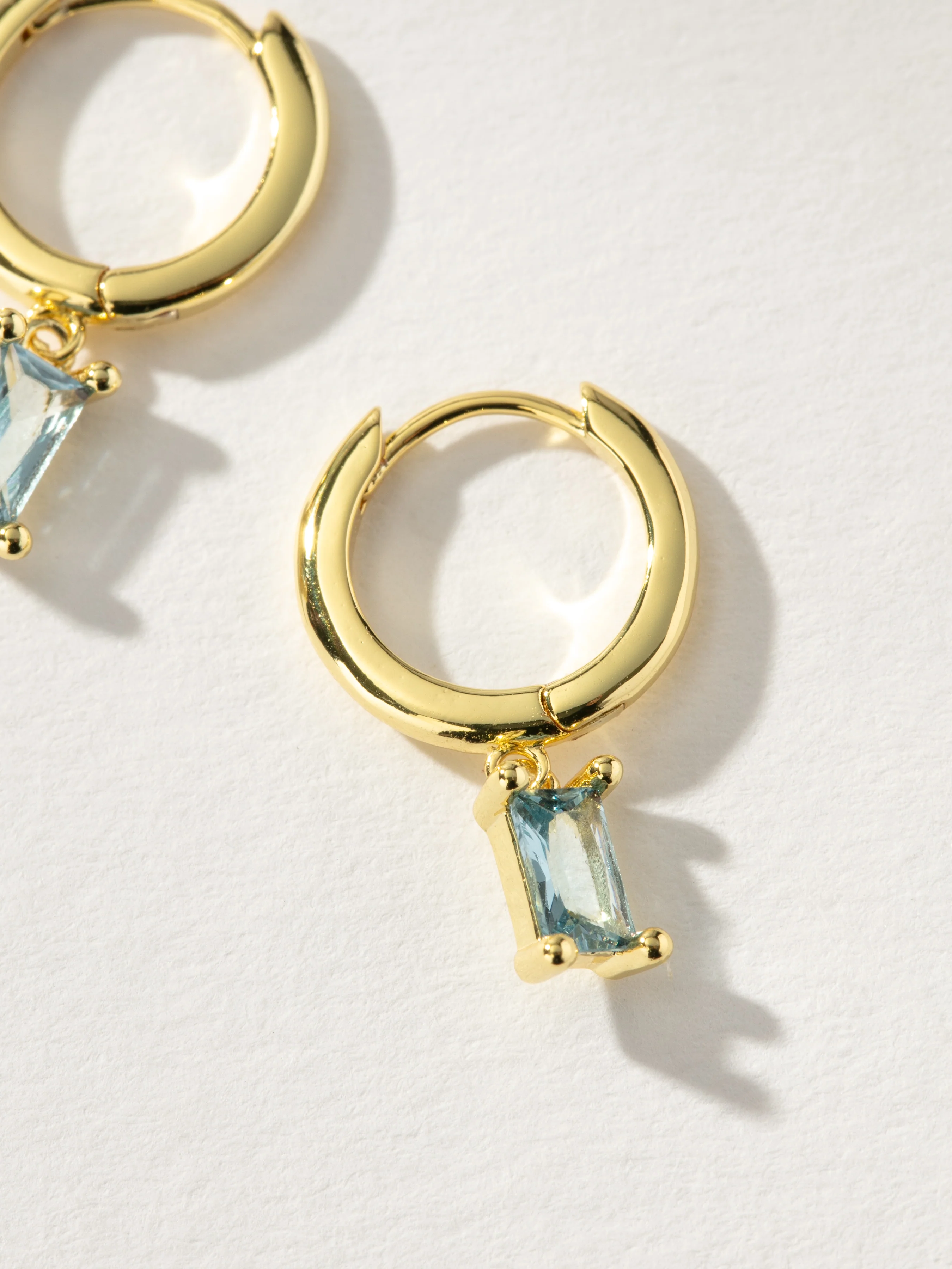Birthstone Huggie Earrings - Image 10