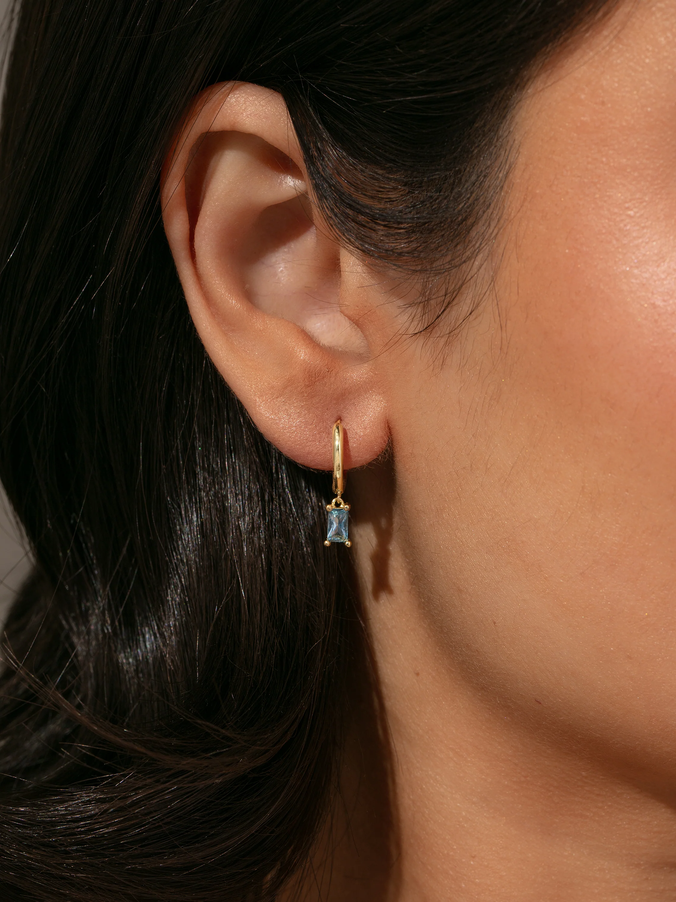 Birthstone Huggie Earrings - Image 2