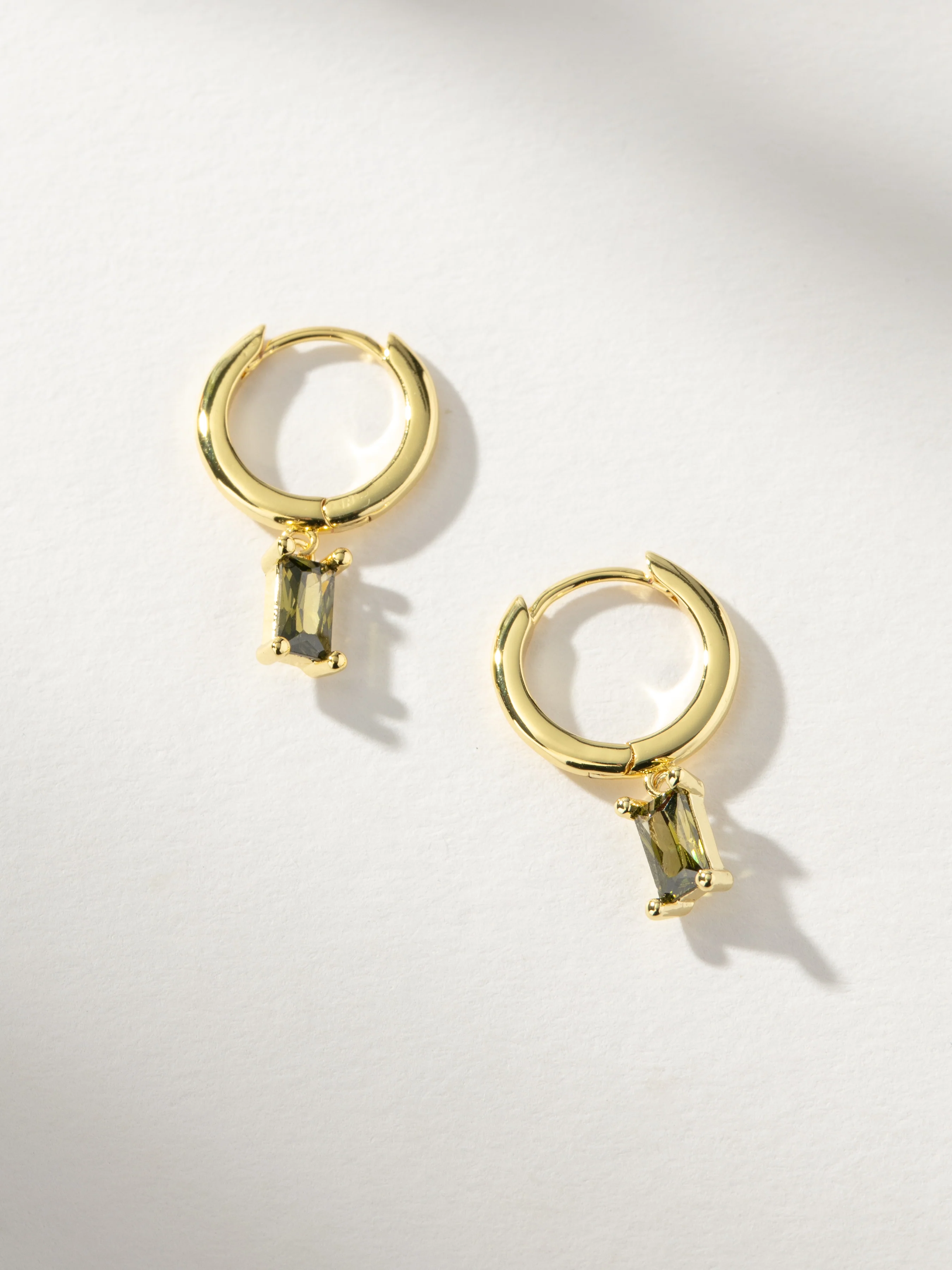 Birthstone Huggie Earrings - Image 24