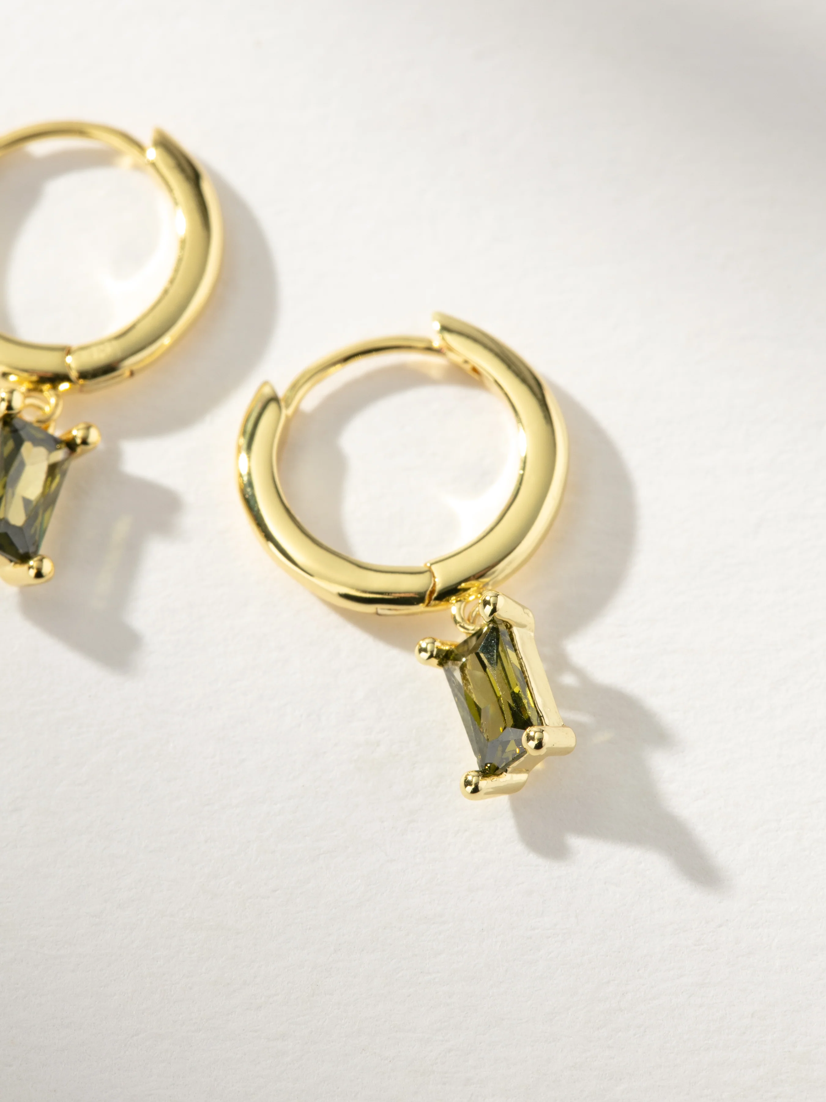 Birthstone Huggie Earrings - Image 25