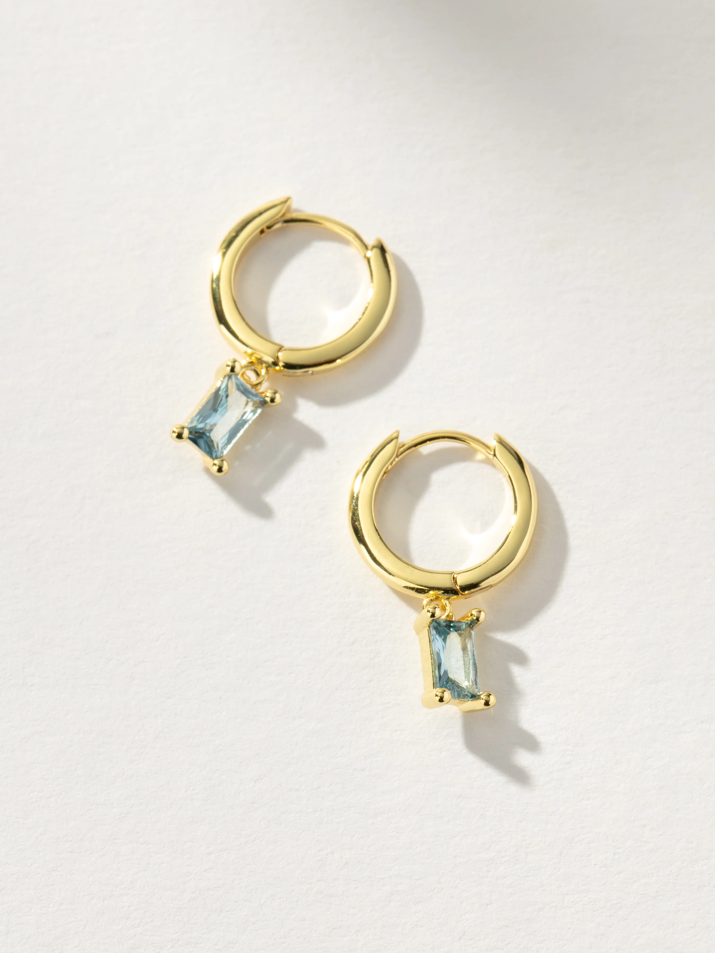 Birthstone Huggie Earrings - Image 9