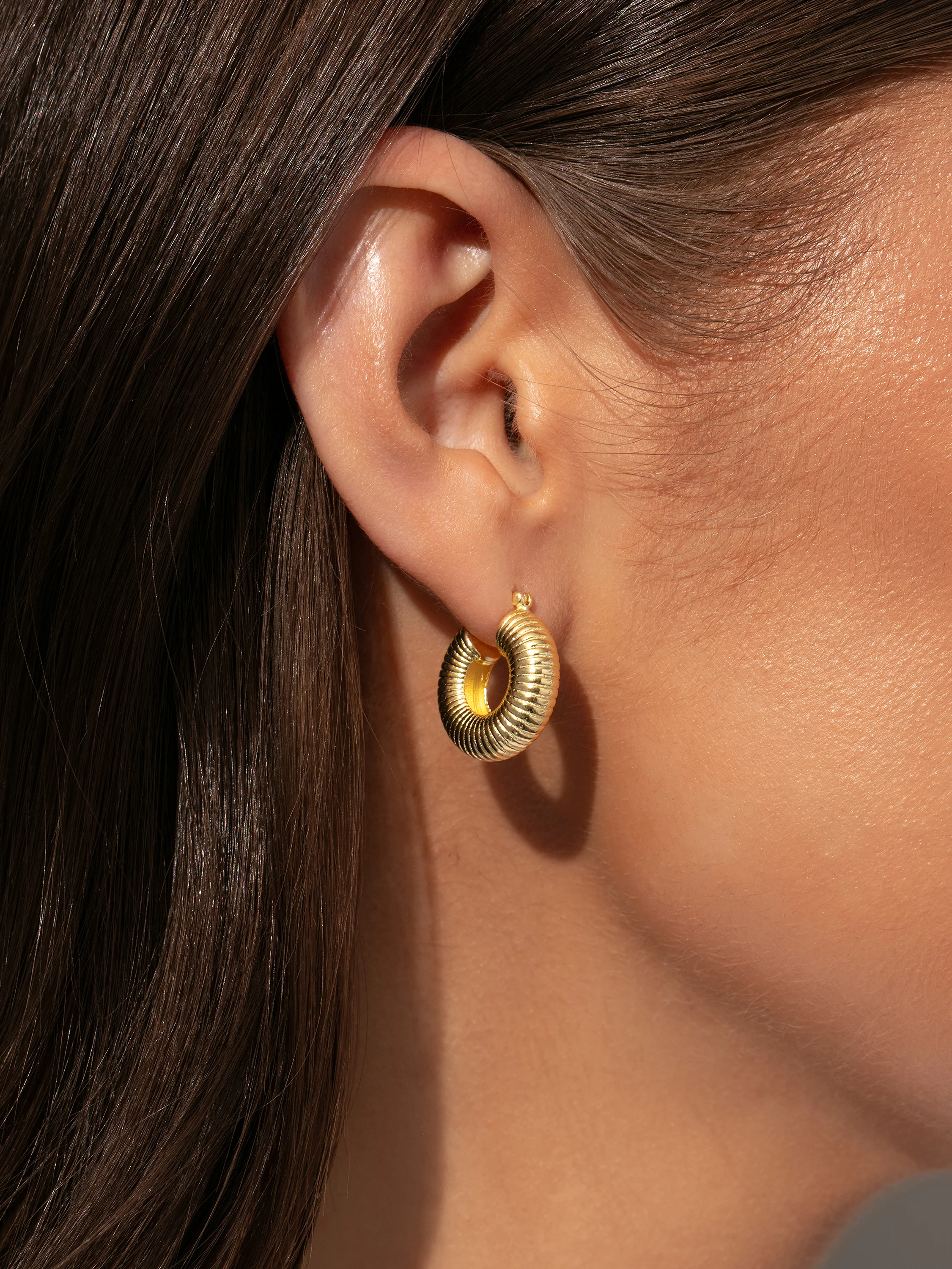 Vermeil Bold Hoop Earrings - Image 2