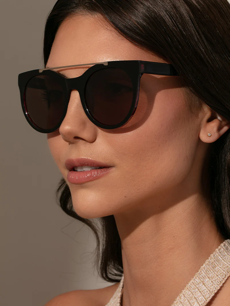 Brow Bar Round Sunglasses - Image 12