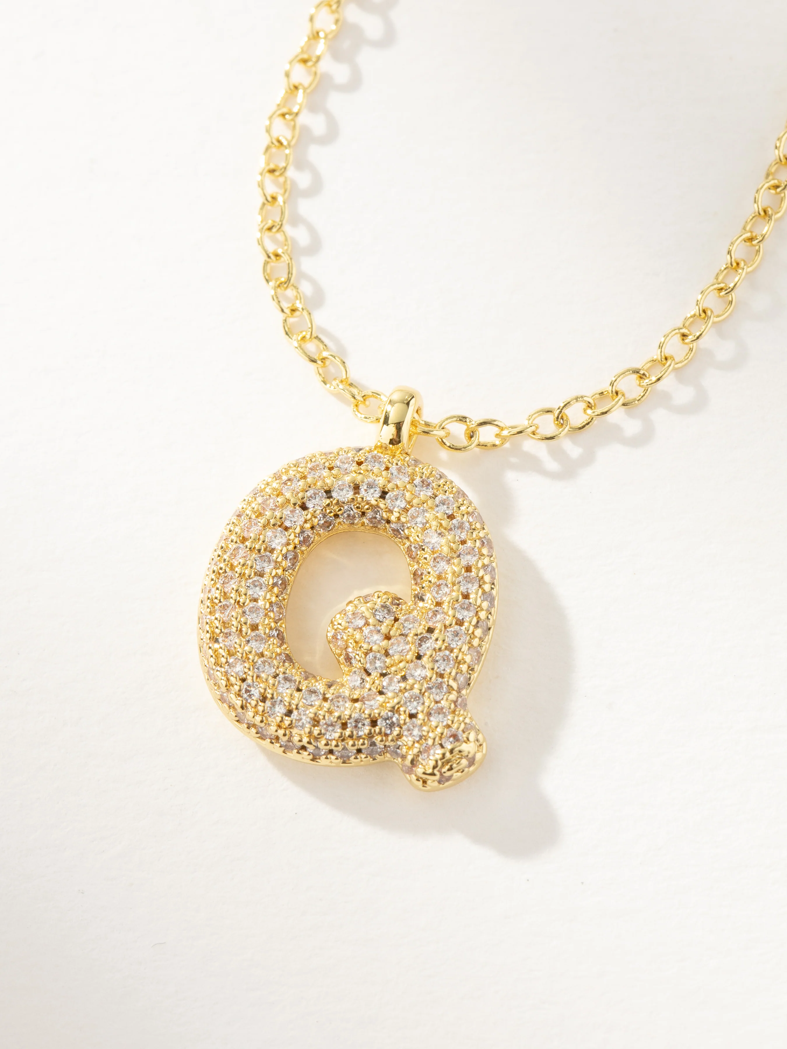 Pavé Bubble Letter Necklace 2.0 - Image 18