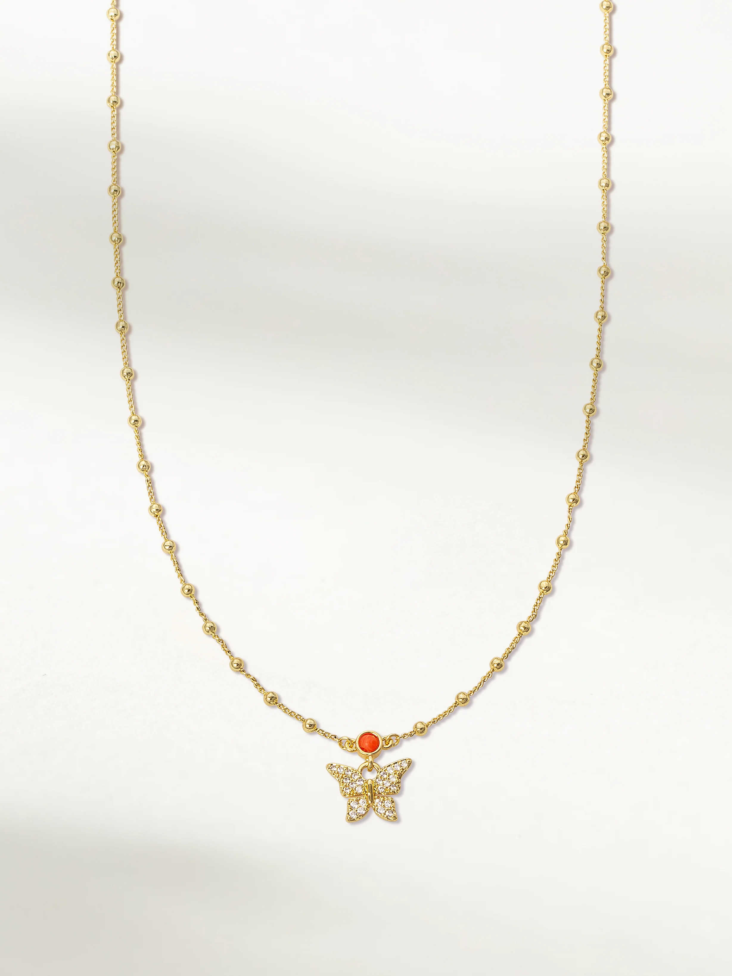 Butterfly Garden Pendant Necklace - Image 3