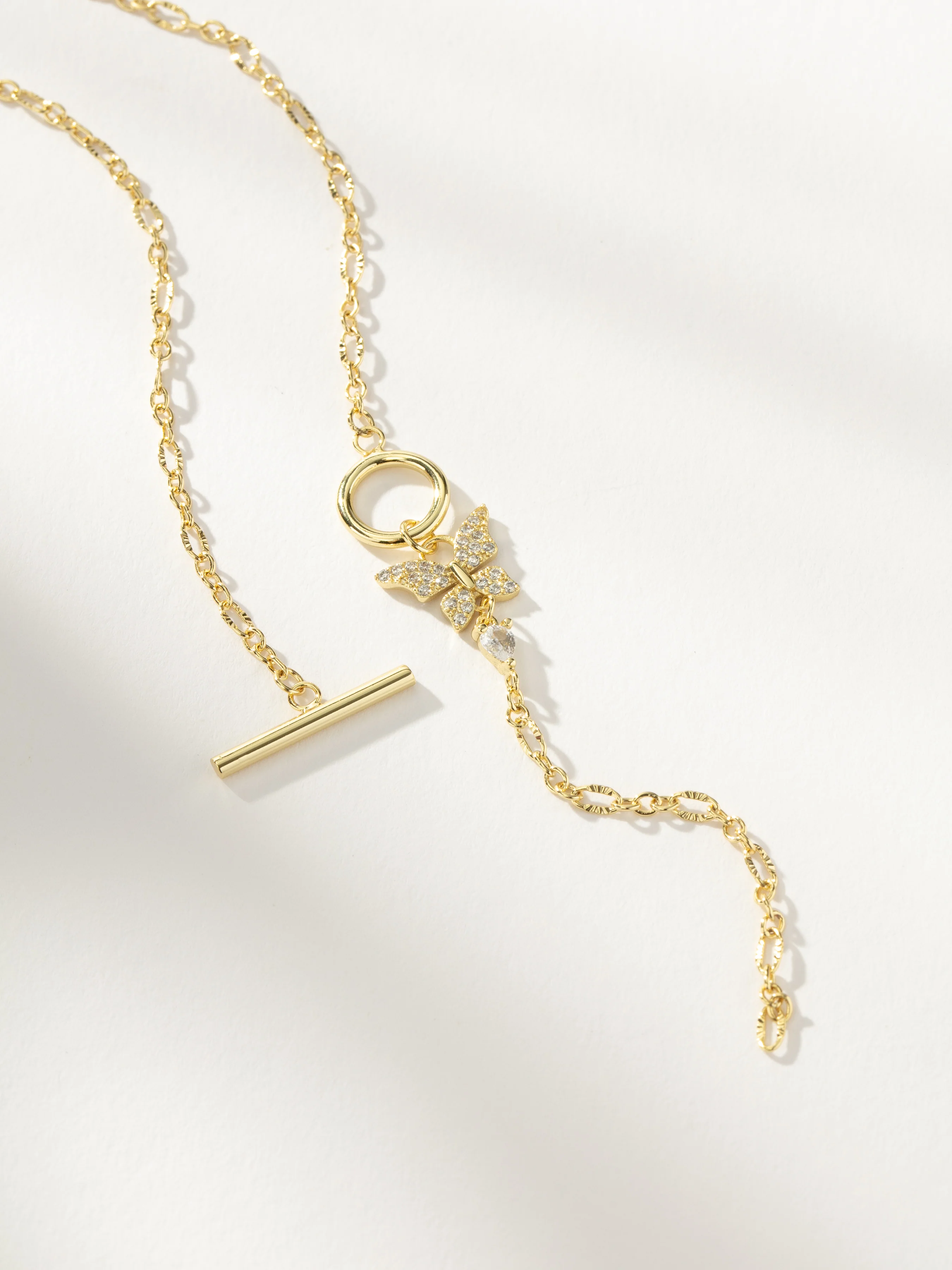 Butterfly Lariat Necklace - Image 4