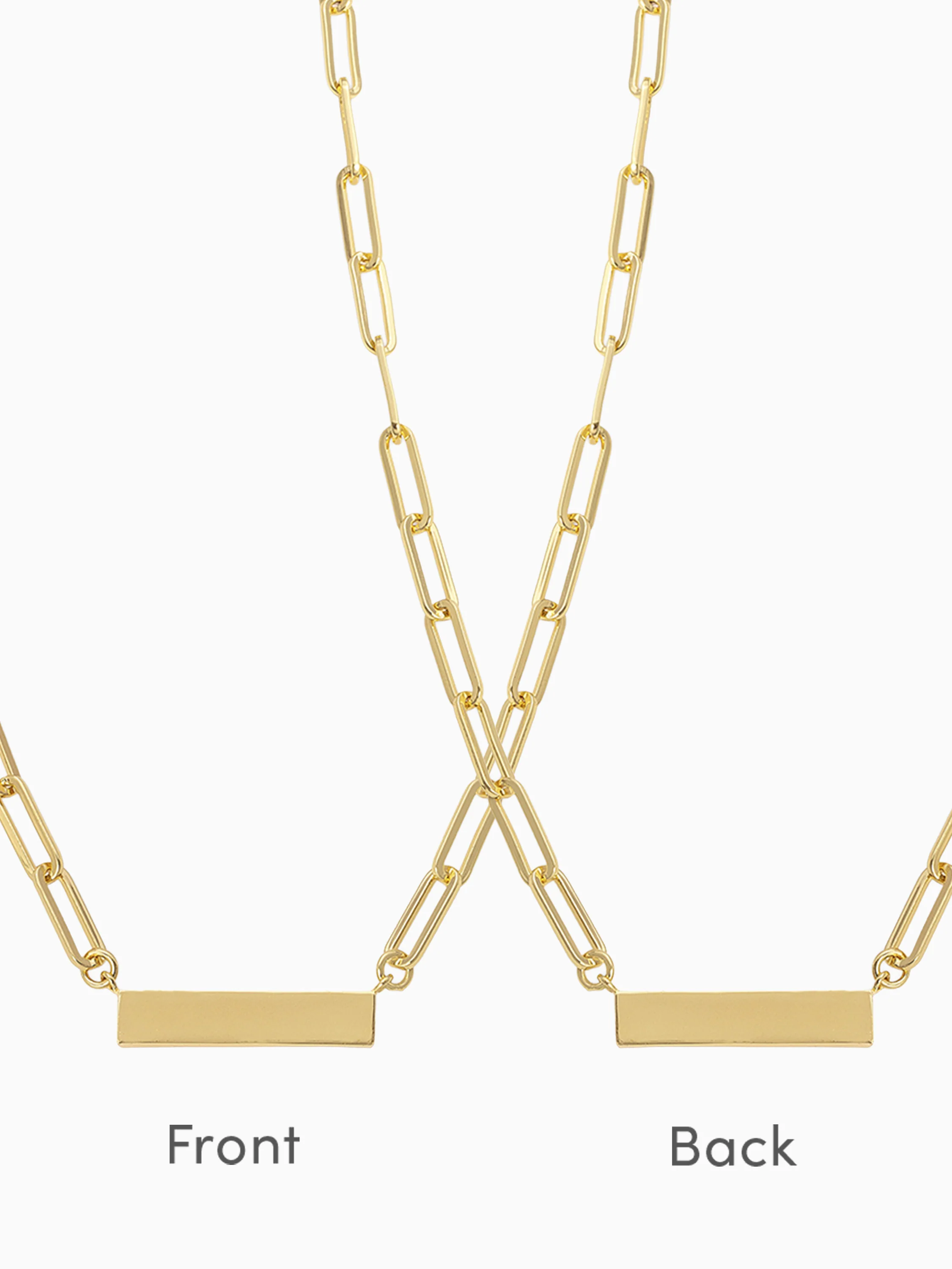 Chain and Bar Necklace - Image 3