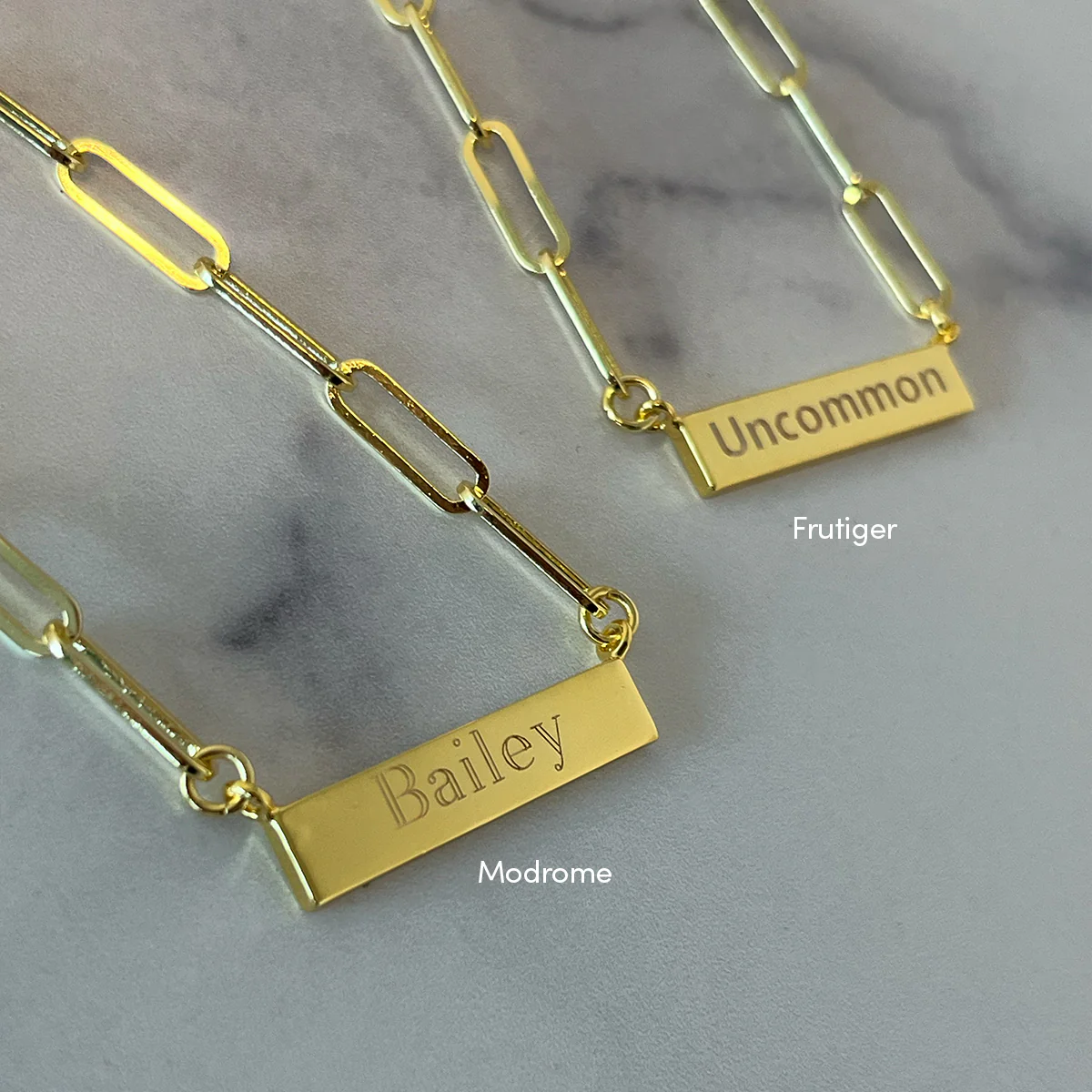 Chain and Bar Necklace - Image 7