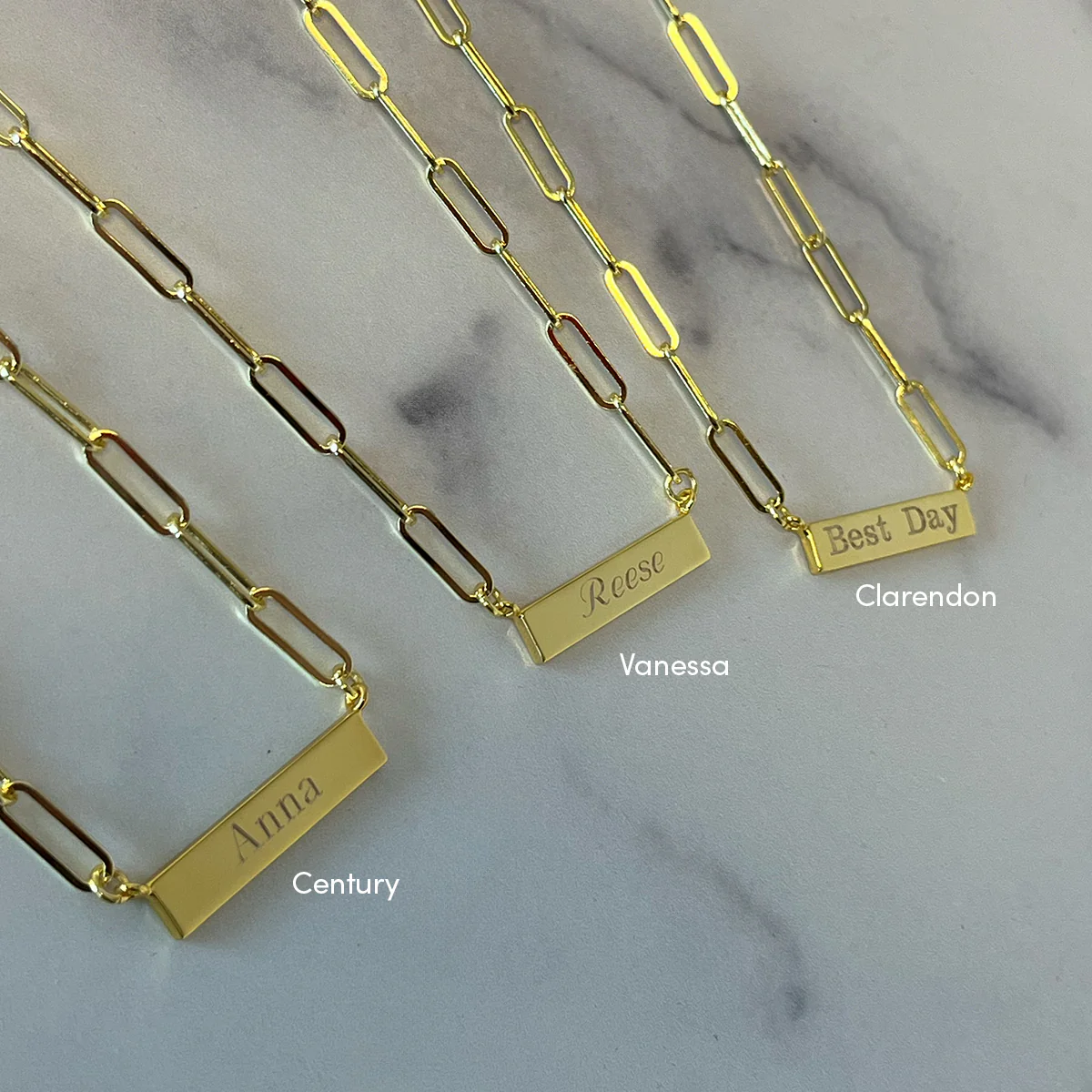 Chain and Bar Necklace - Image 8