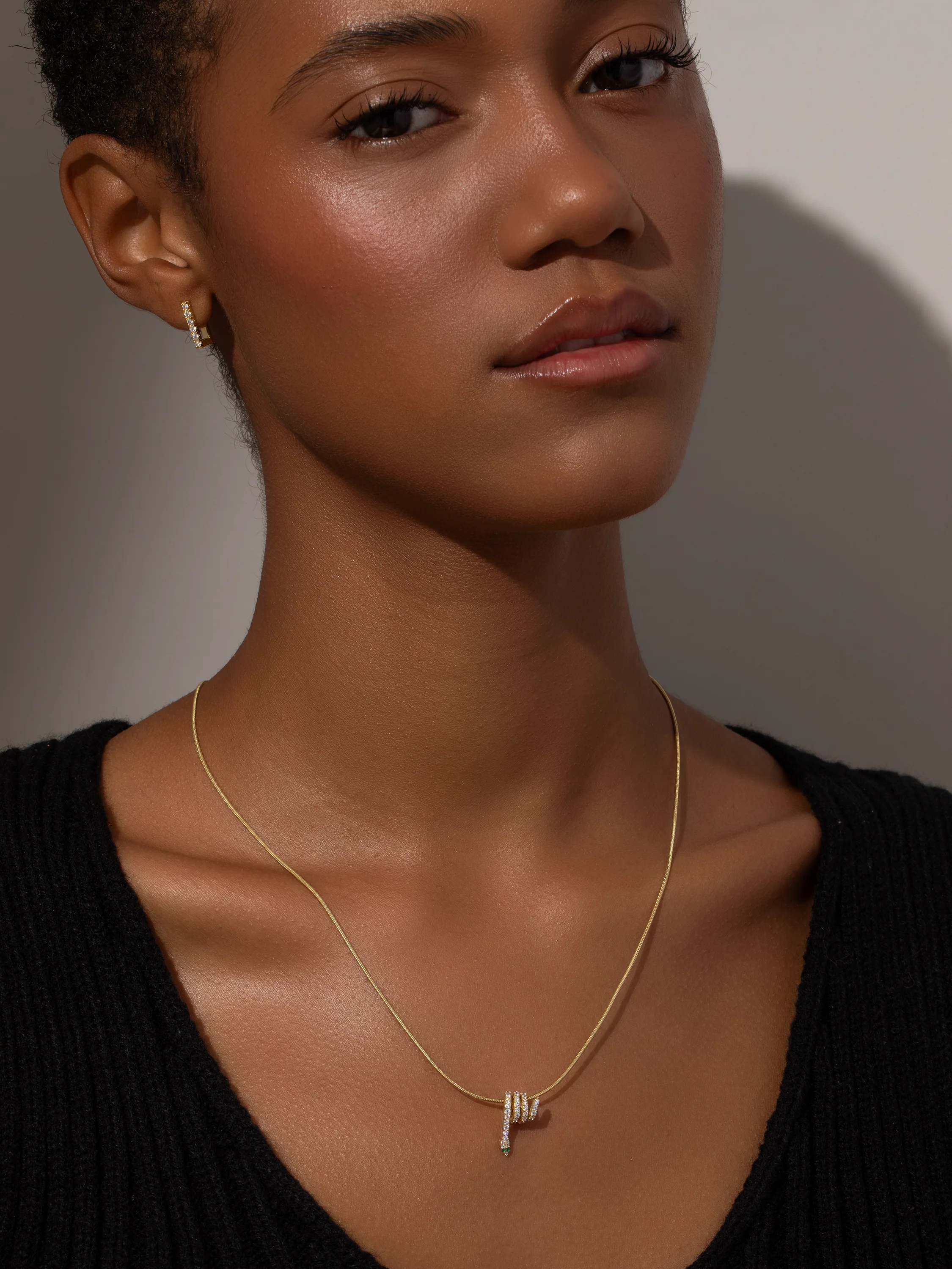 Coil Snake Chain Necklace - Image 2