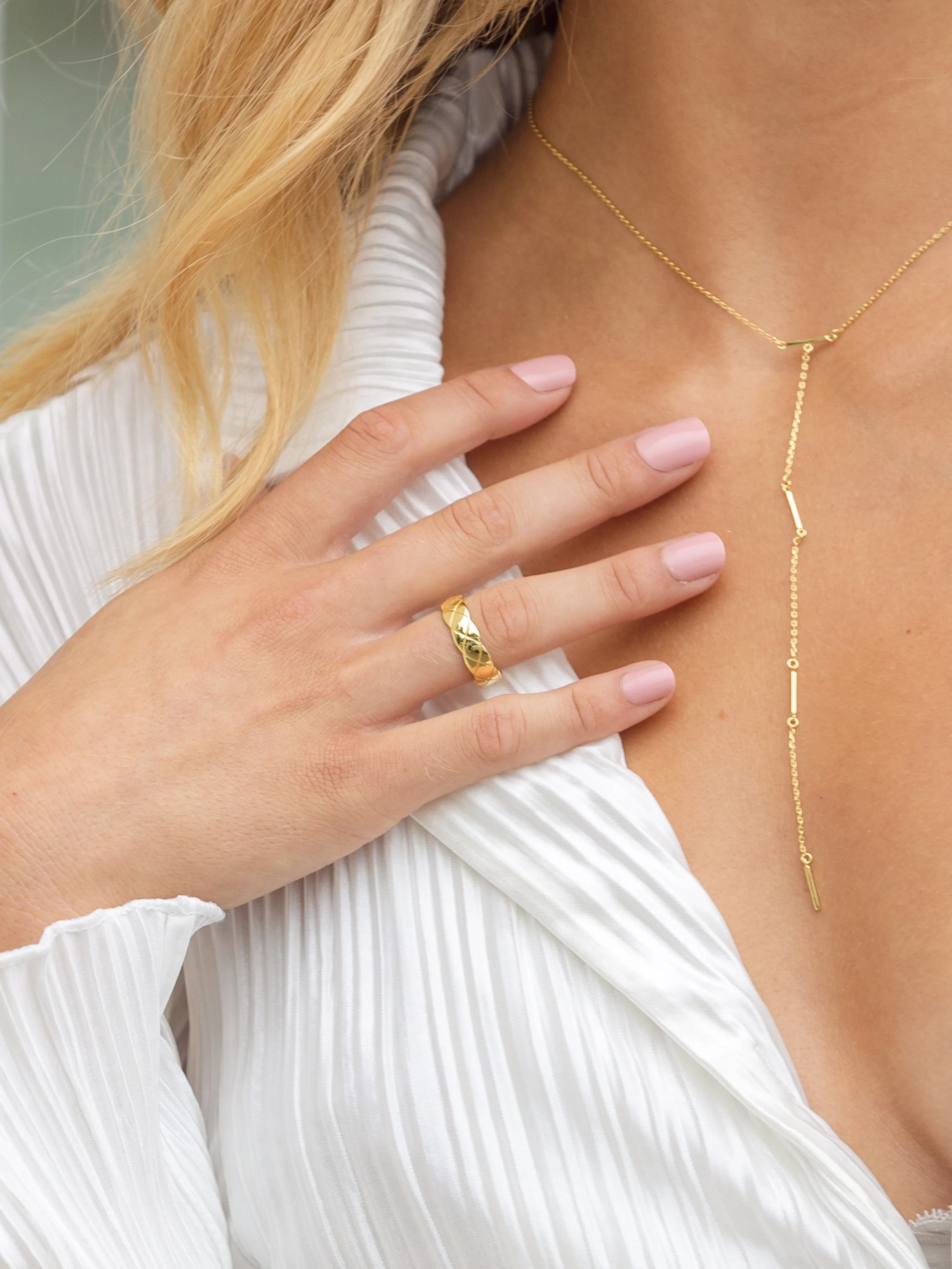 Vermeil Criss Cross Ring - Image 3