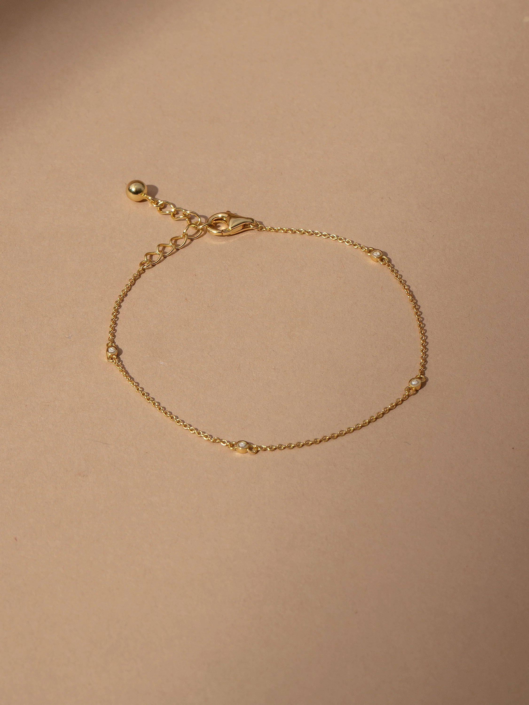 Vermeil Dainty Diamond Bracelet
