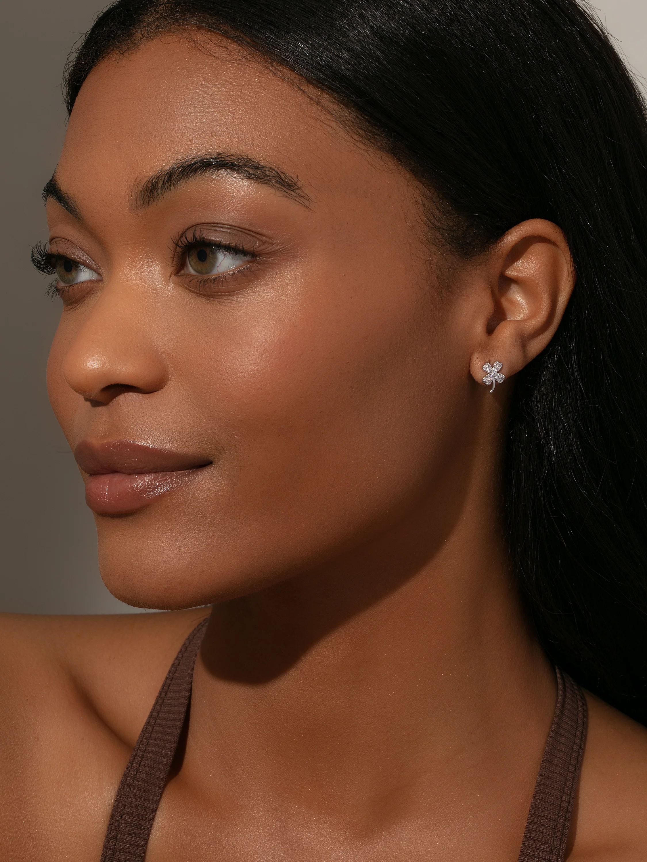 Four Leaf Clover Stud Earrings - Image 5