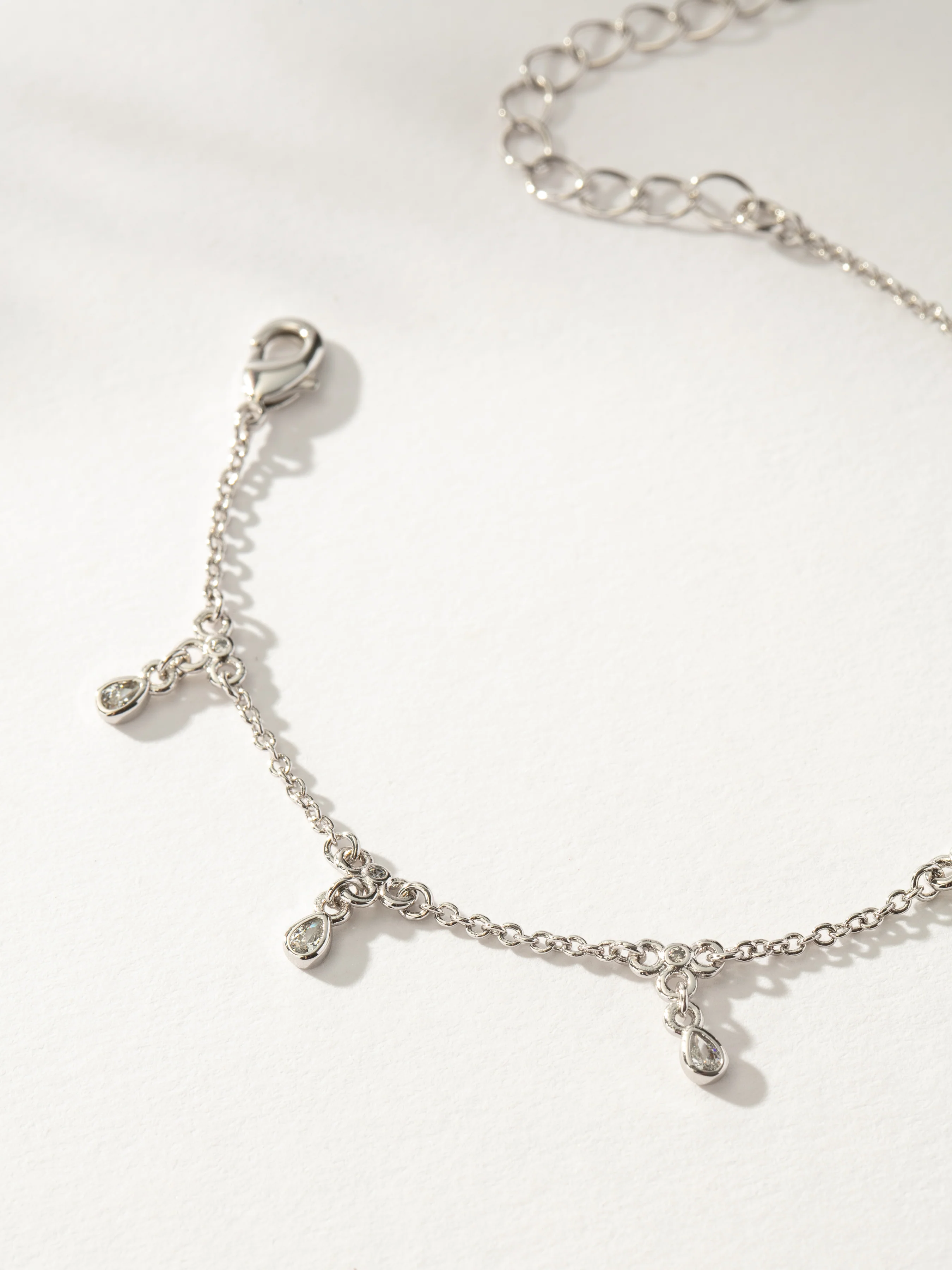 Gem Drop Chain Anklet - Image 3