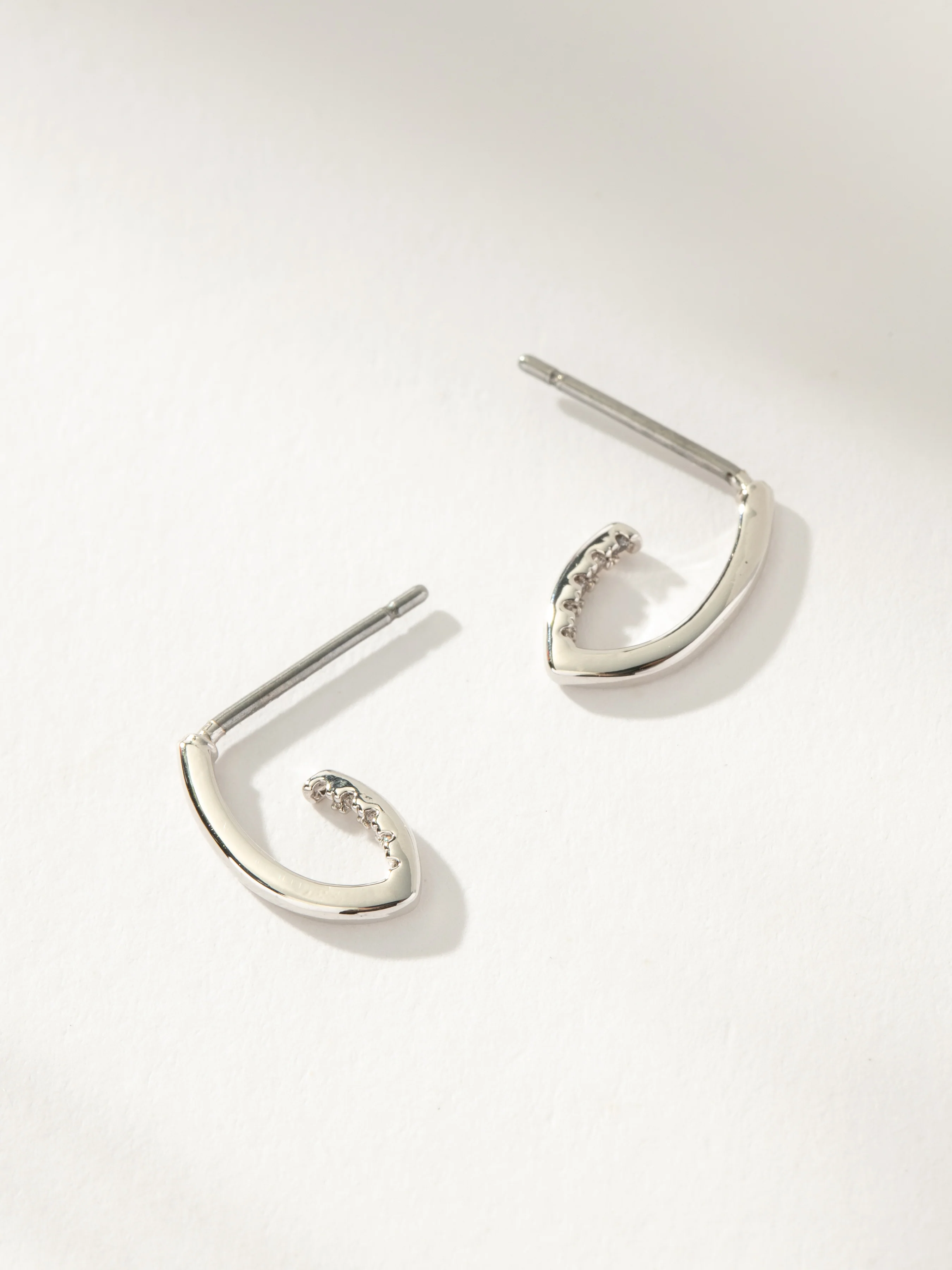 Hidden Pavé Stud Earrings - Image 4