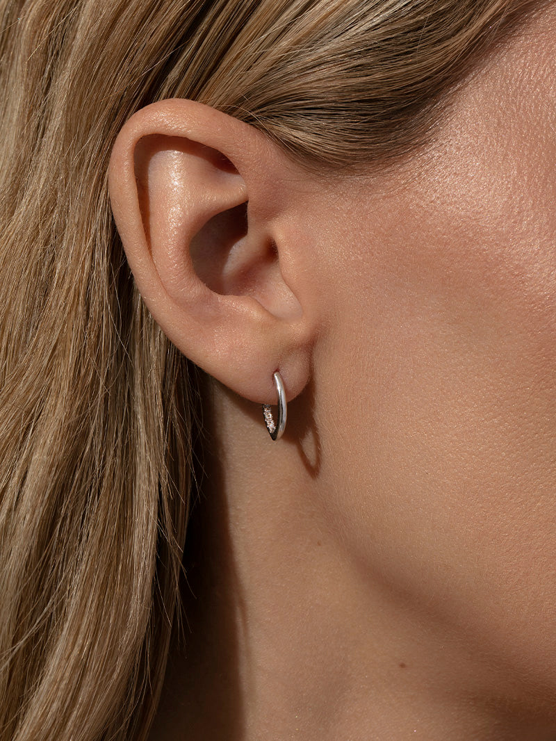 Hidden Pavé Stud Earrings - Image 5