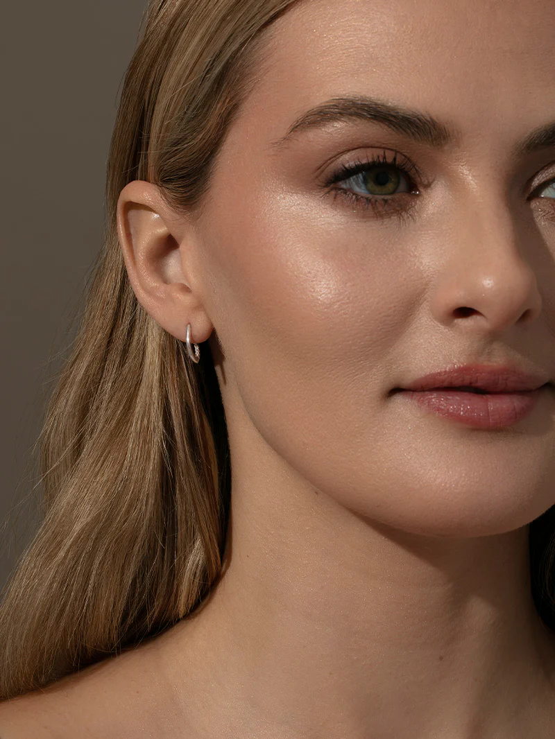 Hidden Pavé Stud Earrings - Image 7