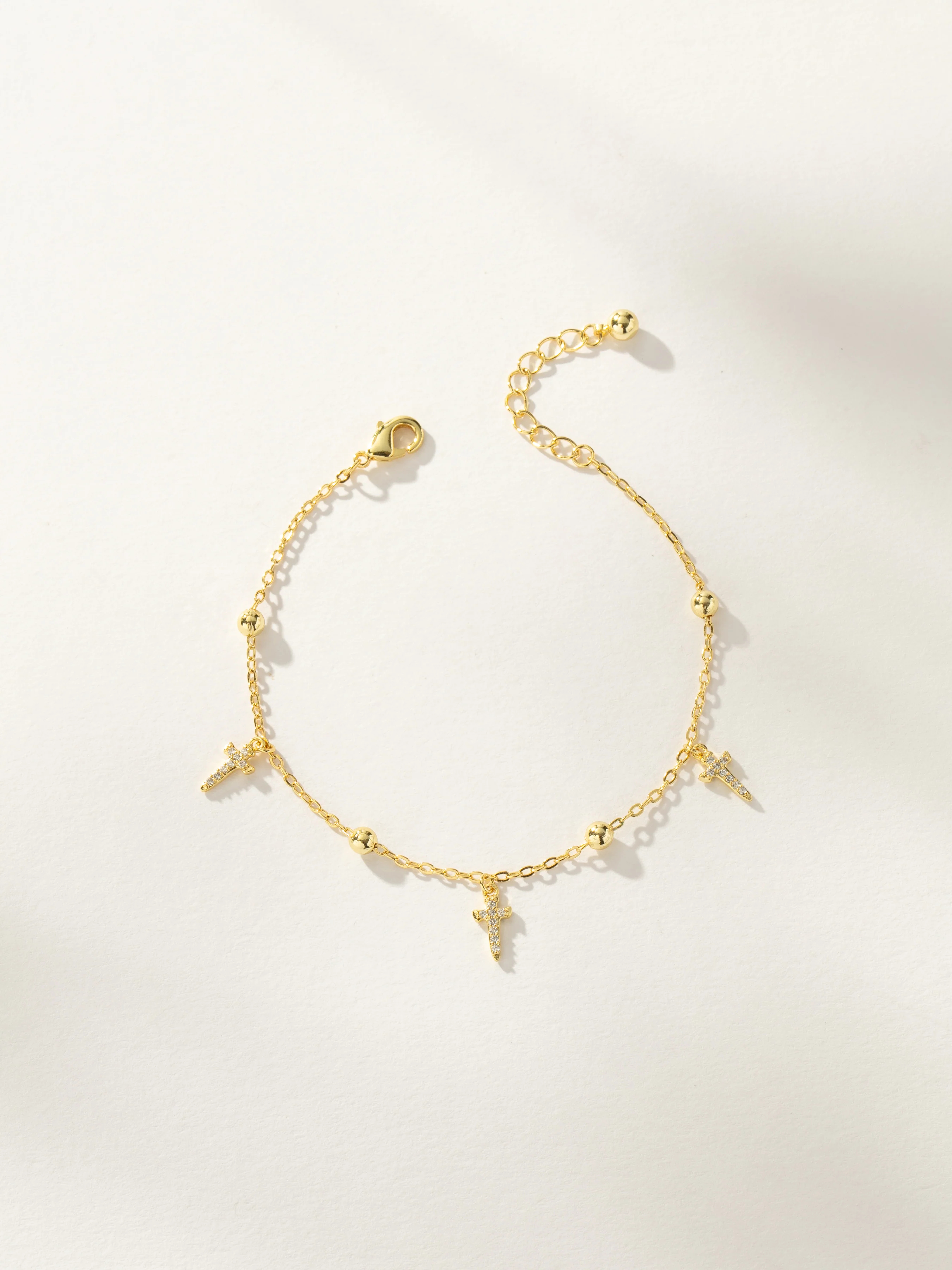 Higher Shine Cross and Chain Bracelet