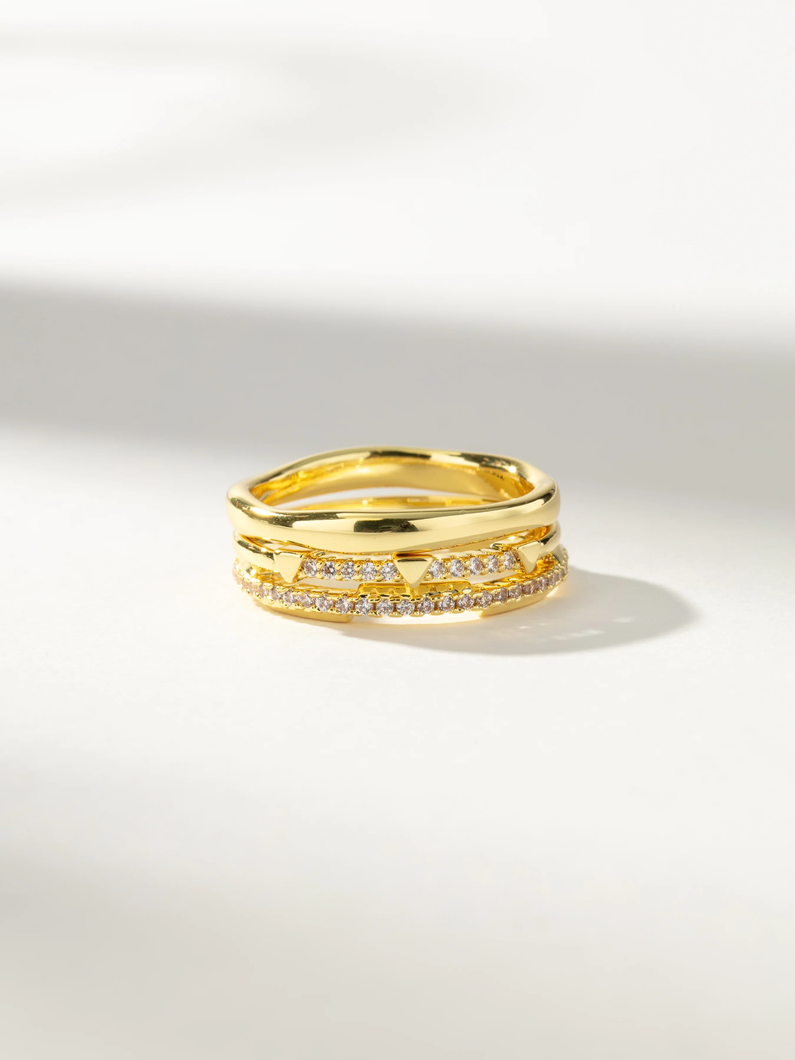 Love Triangle Ring Stack (Set of 3)