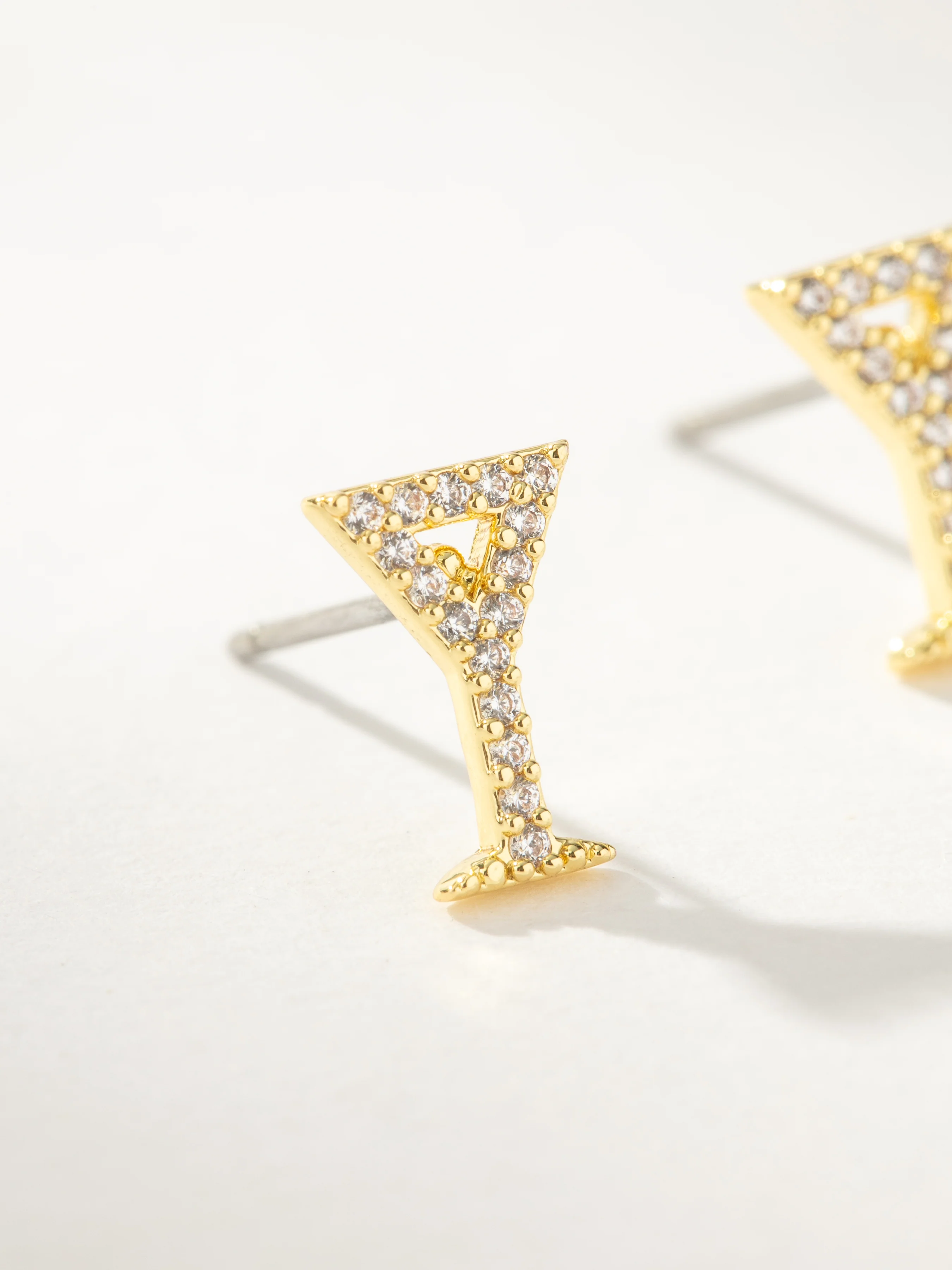 Martini Stud Earrings - Image 4