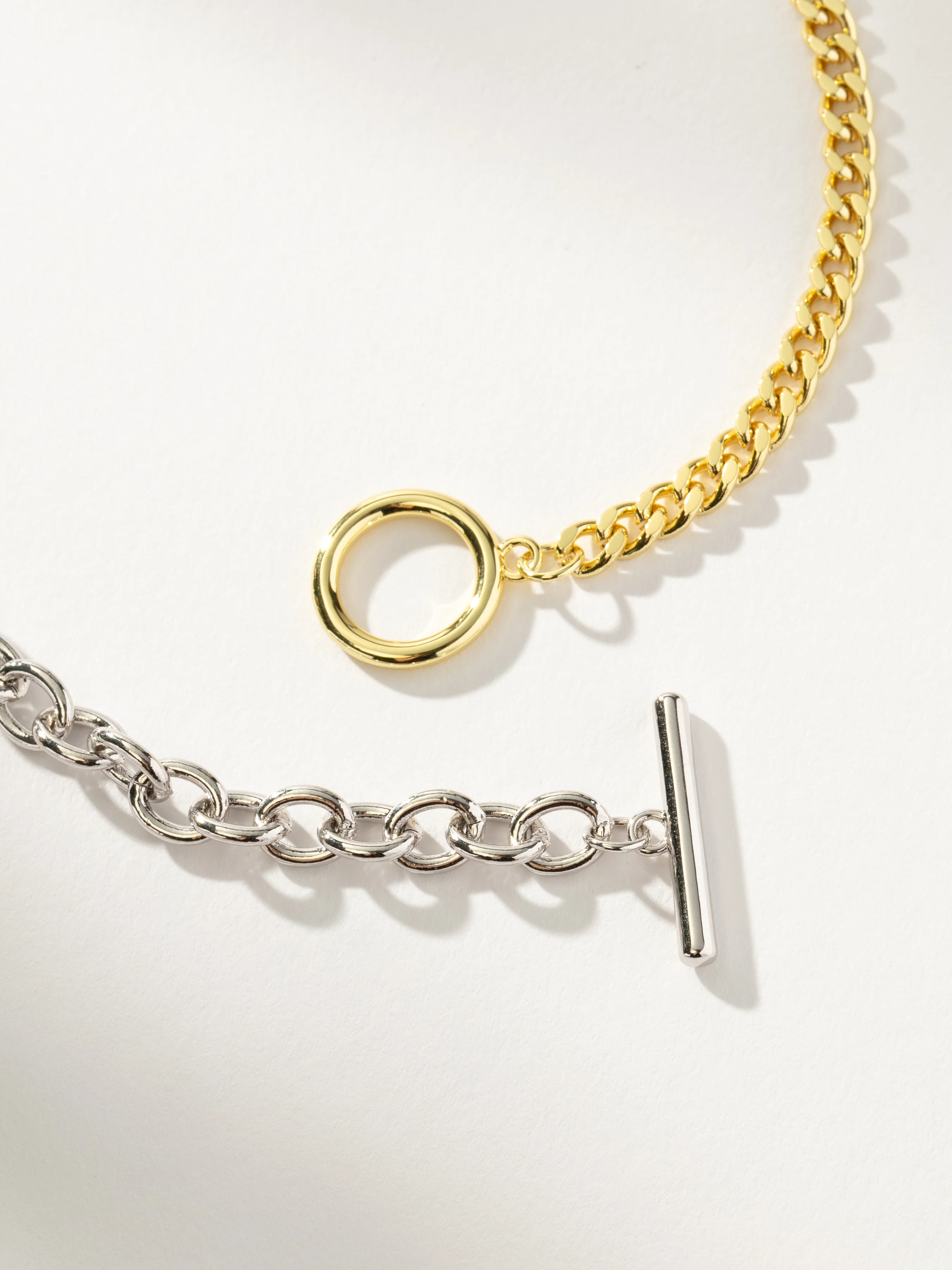 Mixed Metal Chain Necklace - Image 4