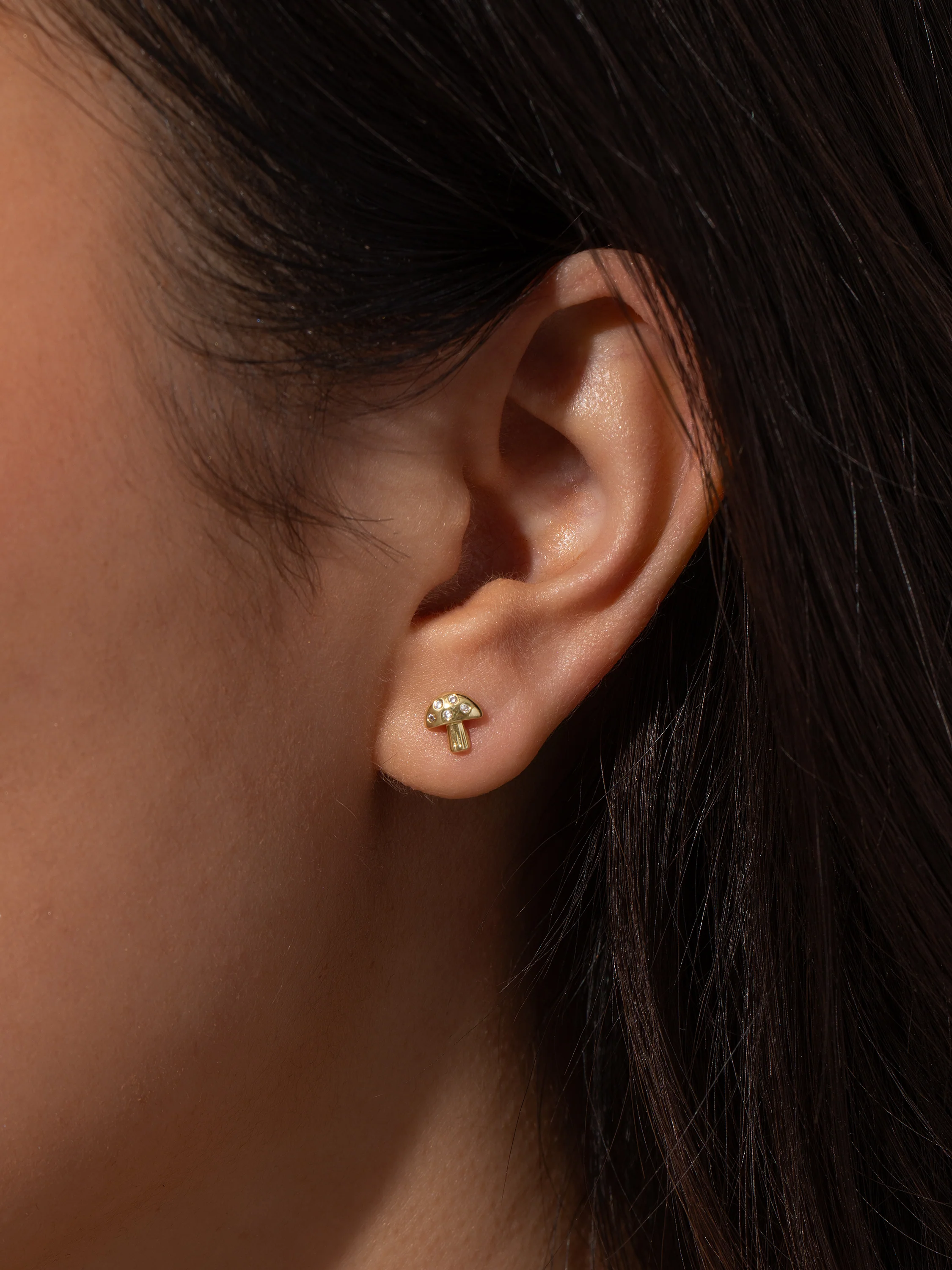 Mushroom Stud Earrings - Image 3