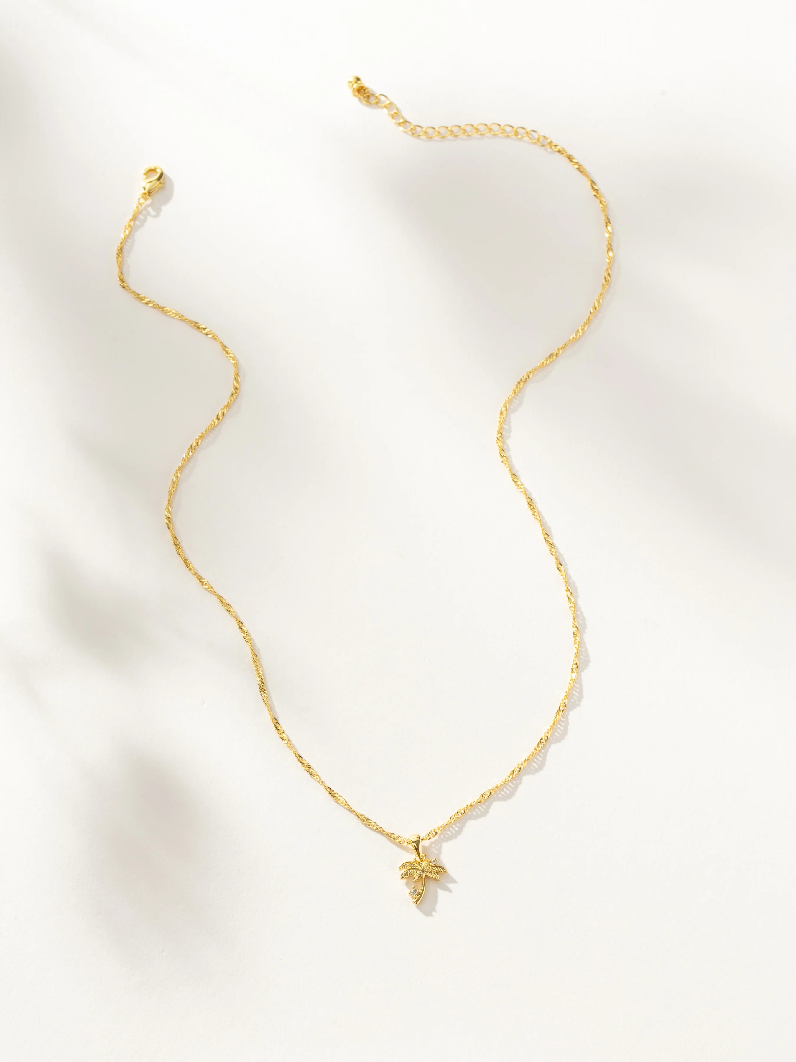 Palm Tree Pendant Necklace - Image 3