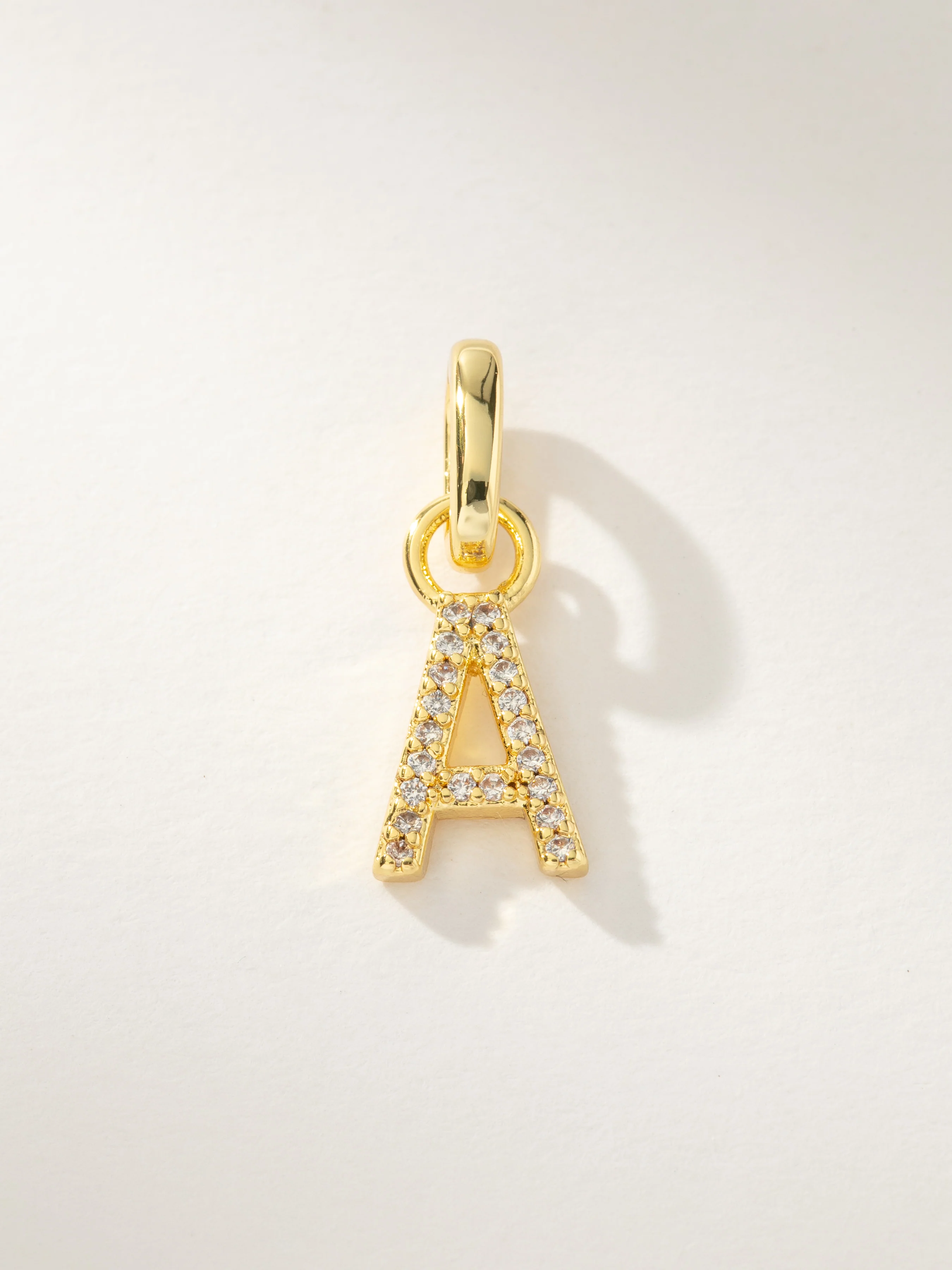 Pavé Letter Charm - Image 2