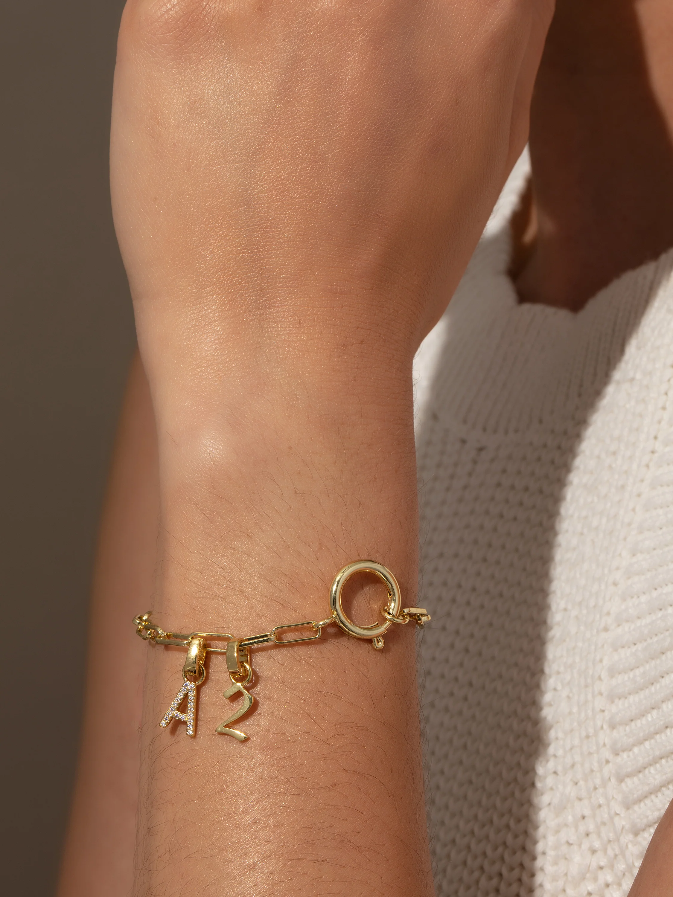 Pavé Letter Charm - Image 29