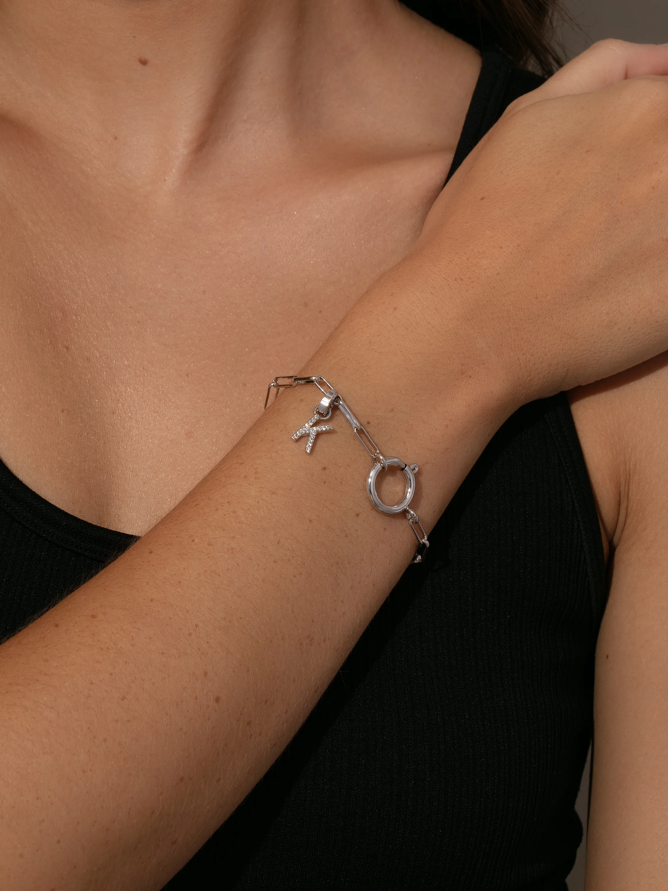 Pavé Letter Charm - Image 58