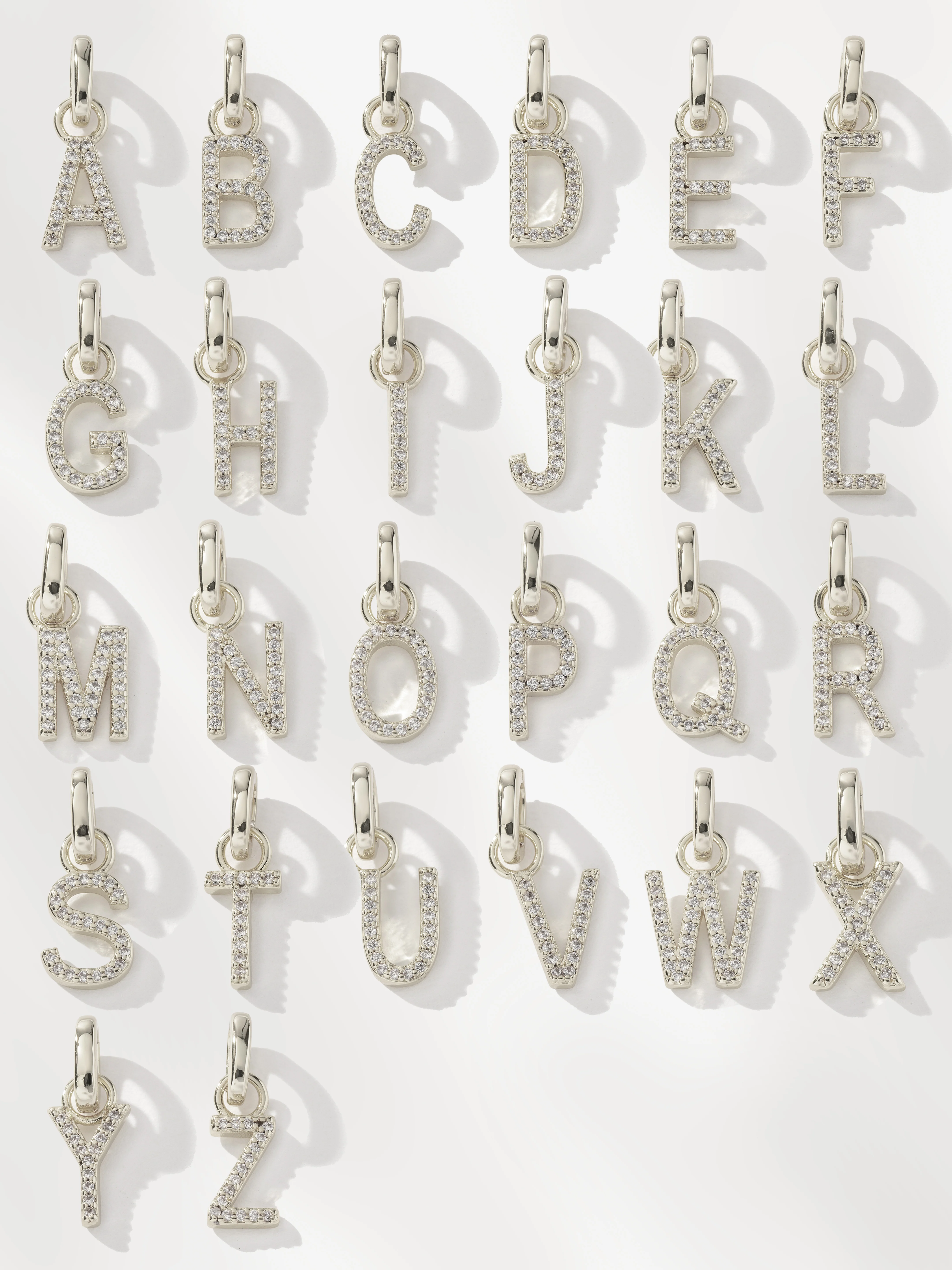 Pavé Letter Charm - Image 59