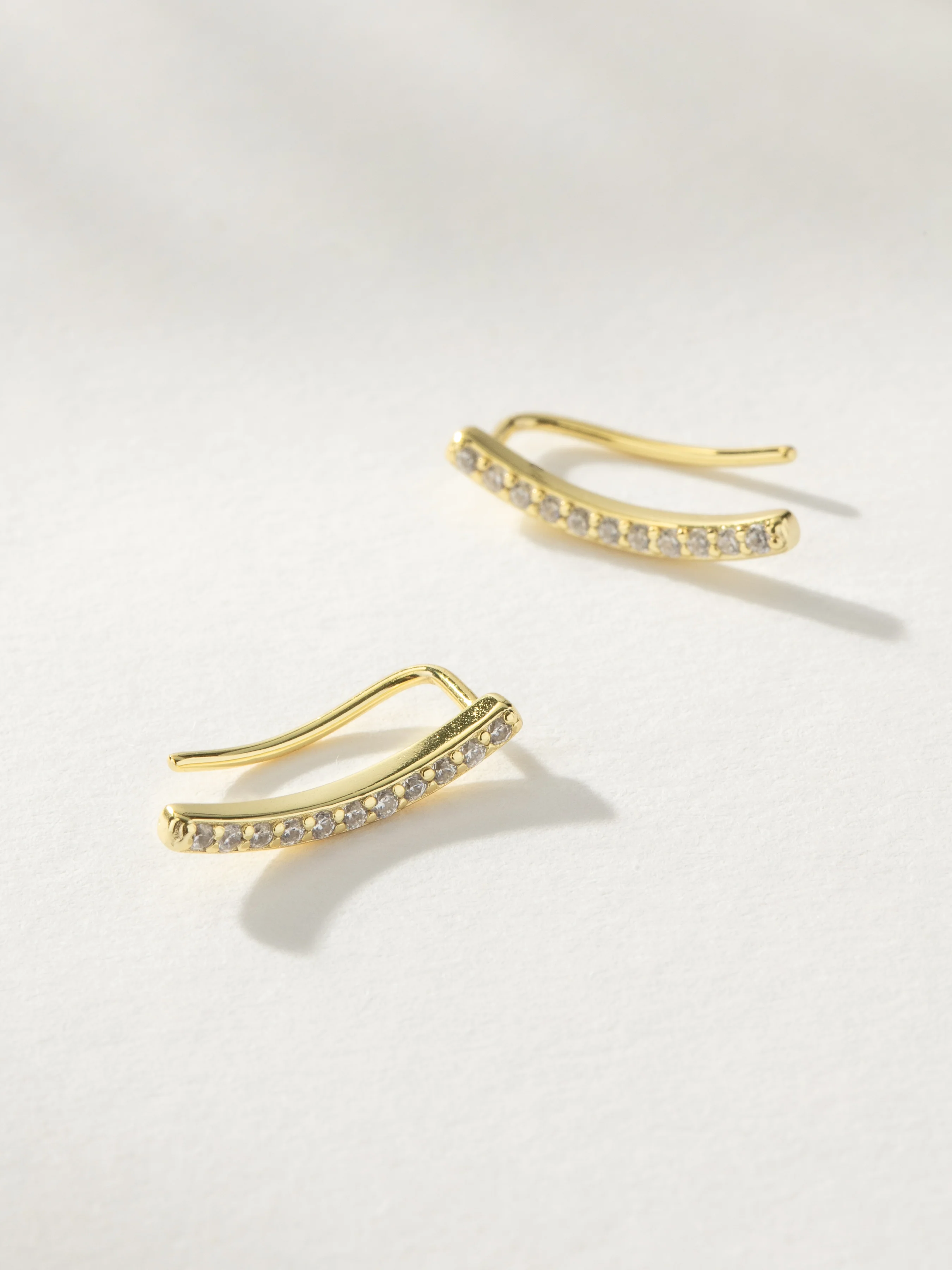 Pavé Bar Ear Climber - Image 2