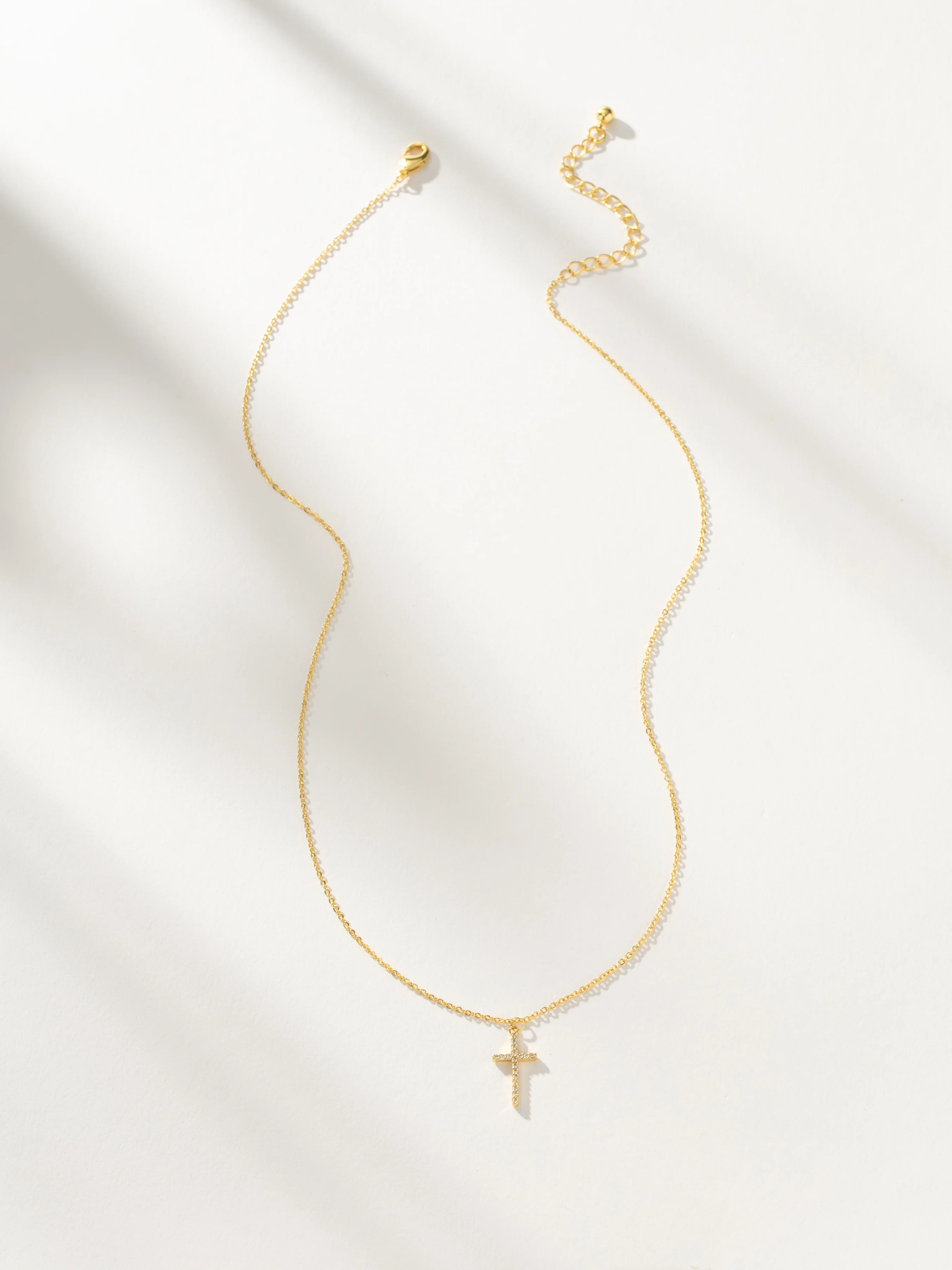 Pavé Cross Necklace - Image 3