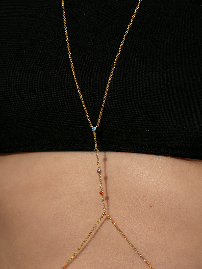 Rainbow Gem Body Chain - Image 5