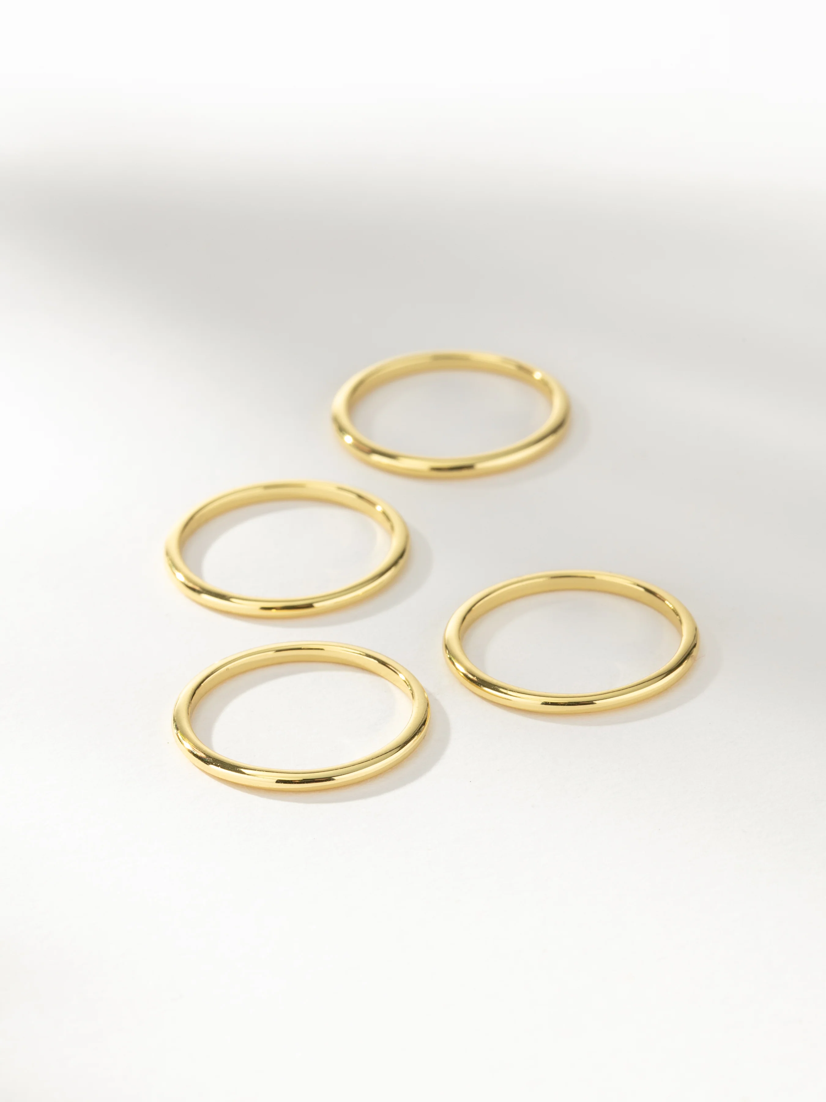 Simple Band Ring Stack (Set of 4) - Image 4