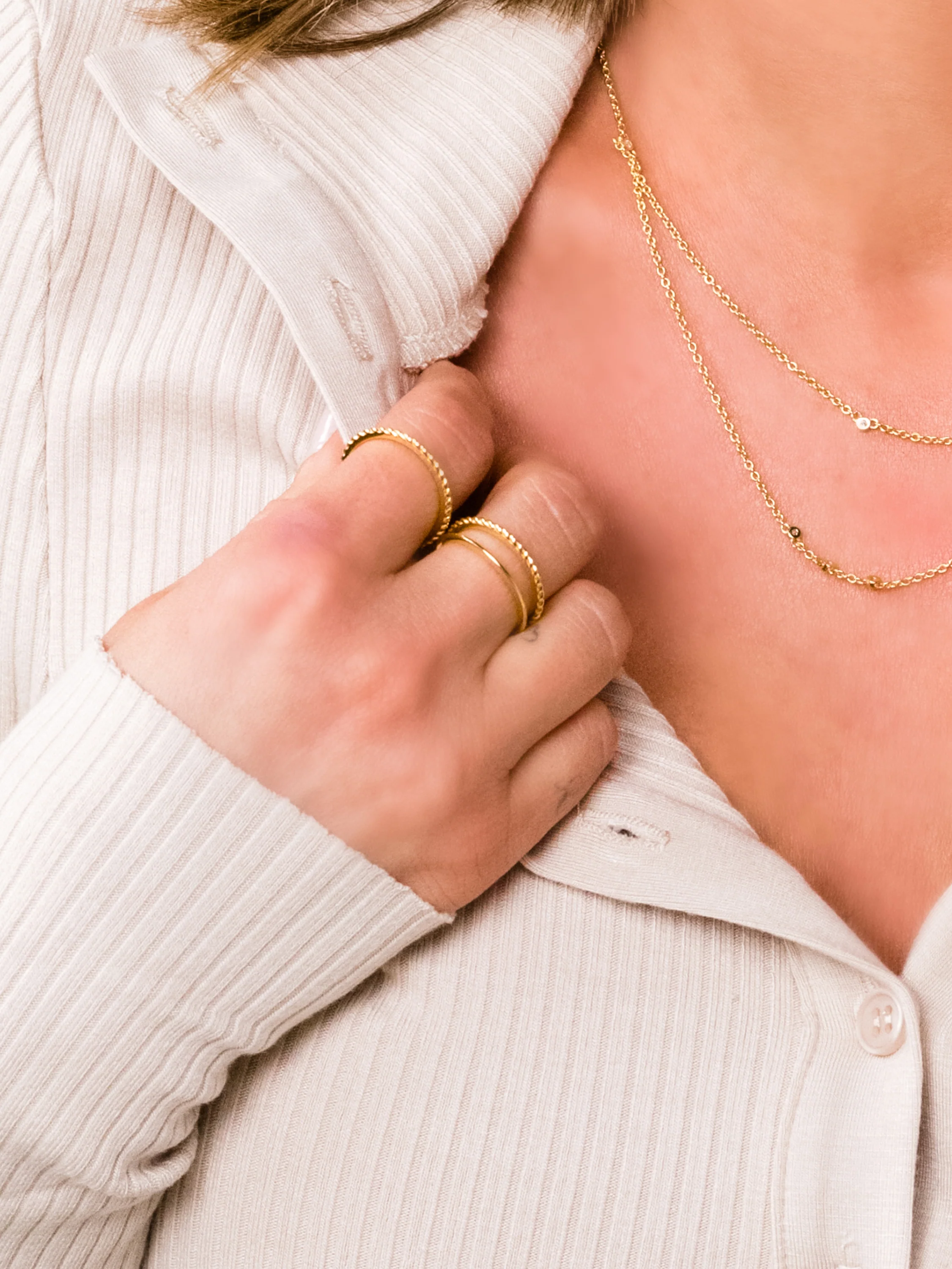 Vermeil Simple Life Ring - Image 4