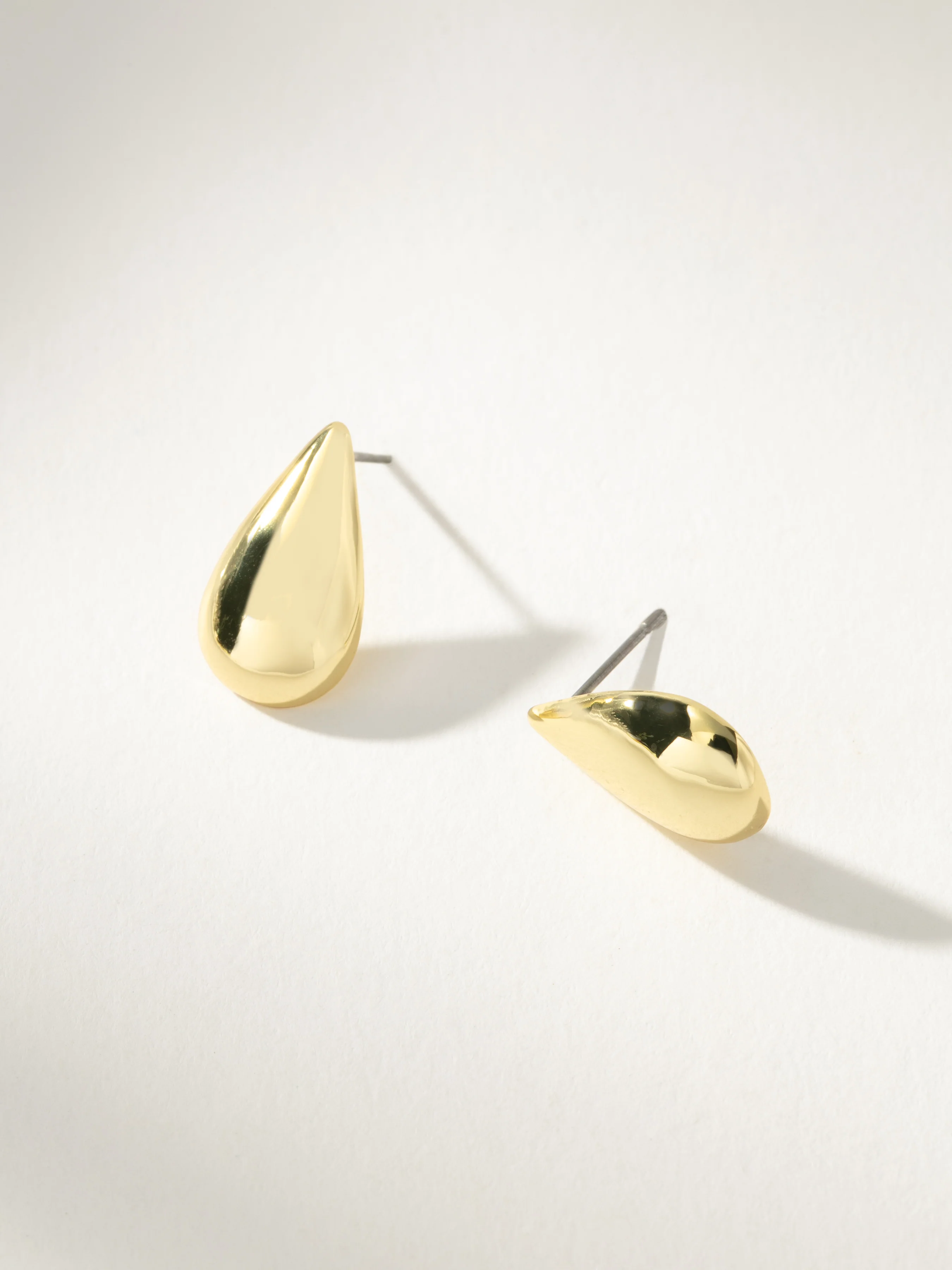 Teardrop Stud Earrings - Image 2