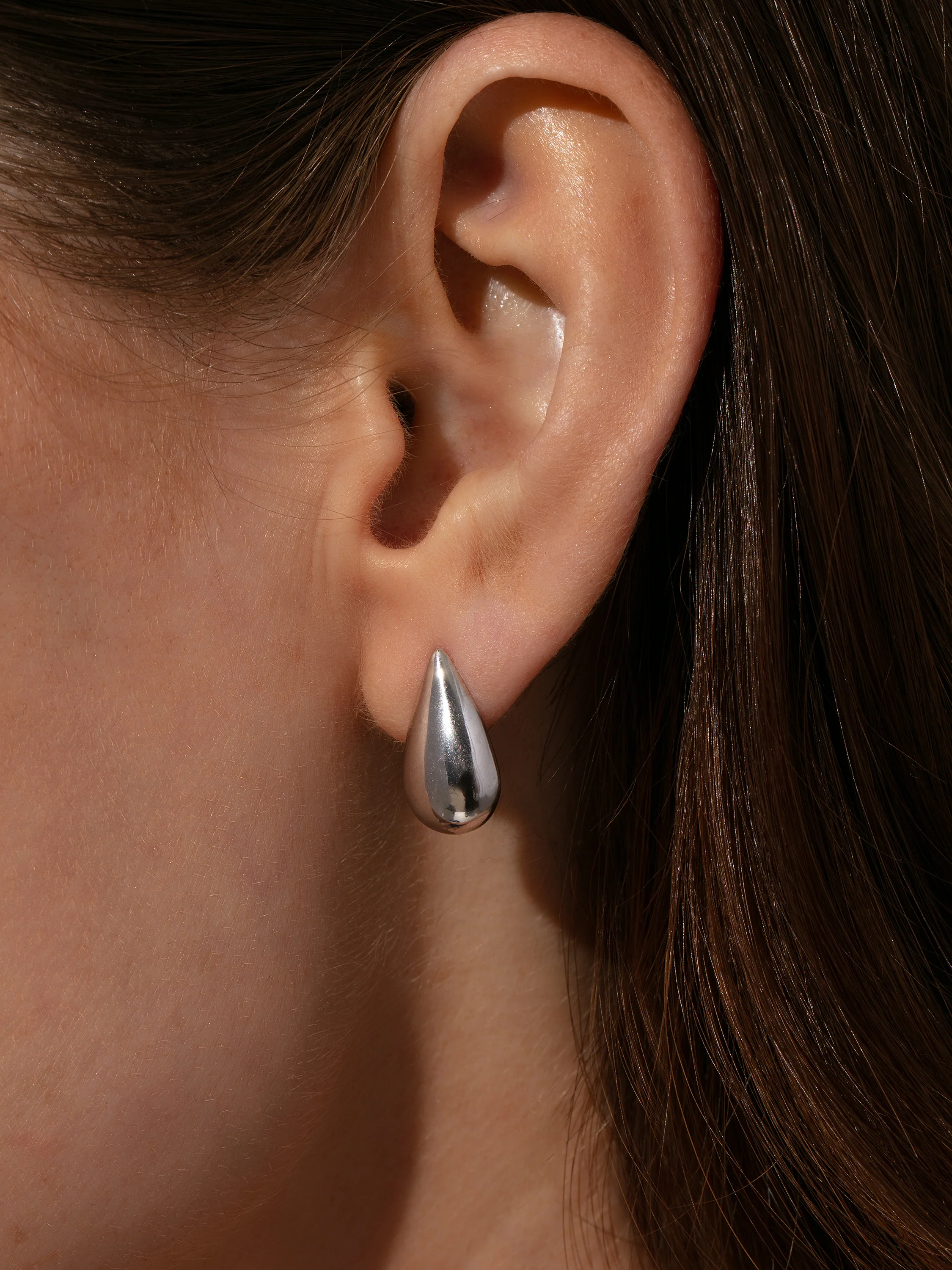 Teardrop Stud Earrings - Image 4