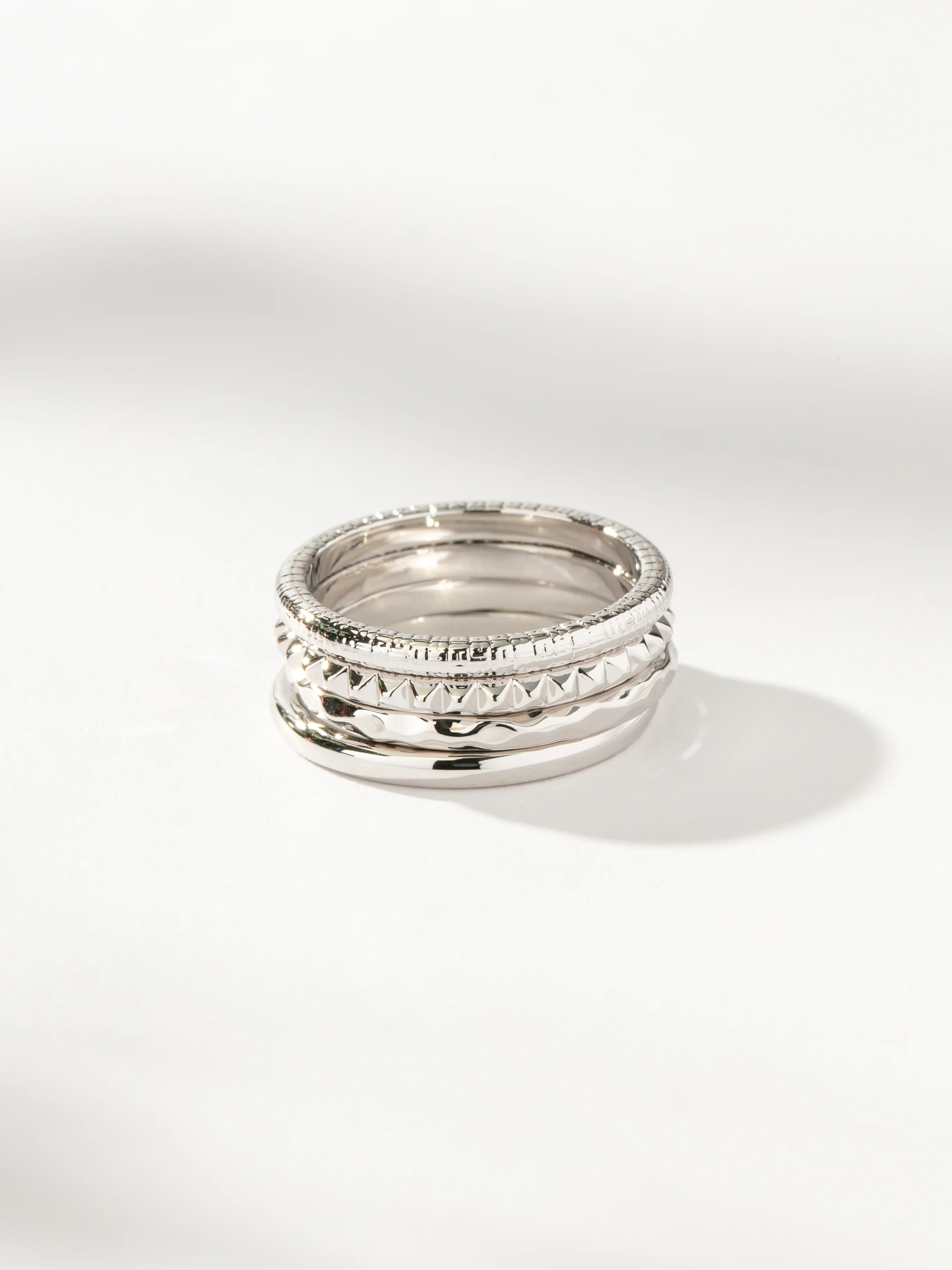 Textured Ring Stack (Set of 4) - Image 5