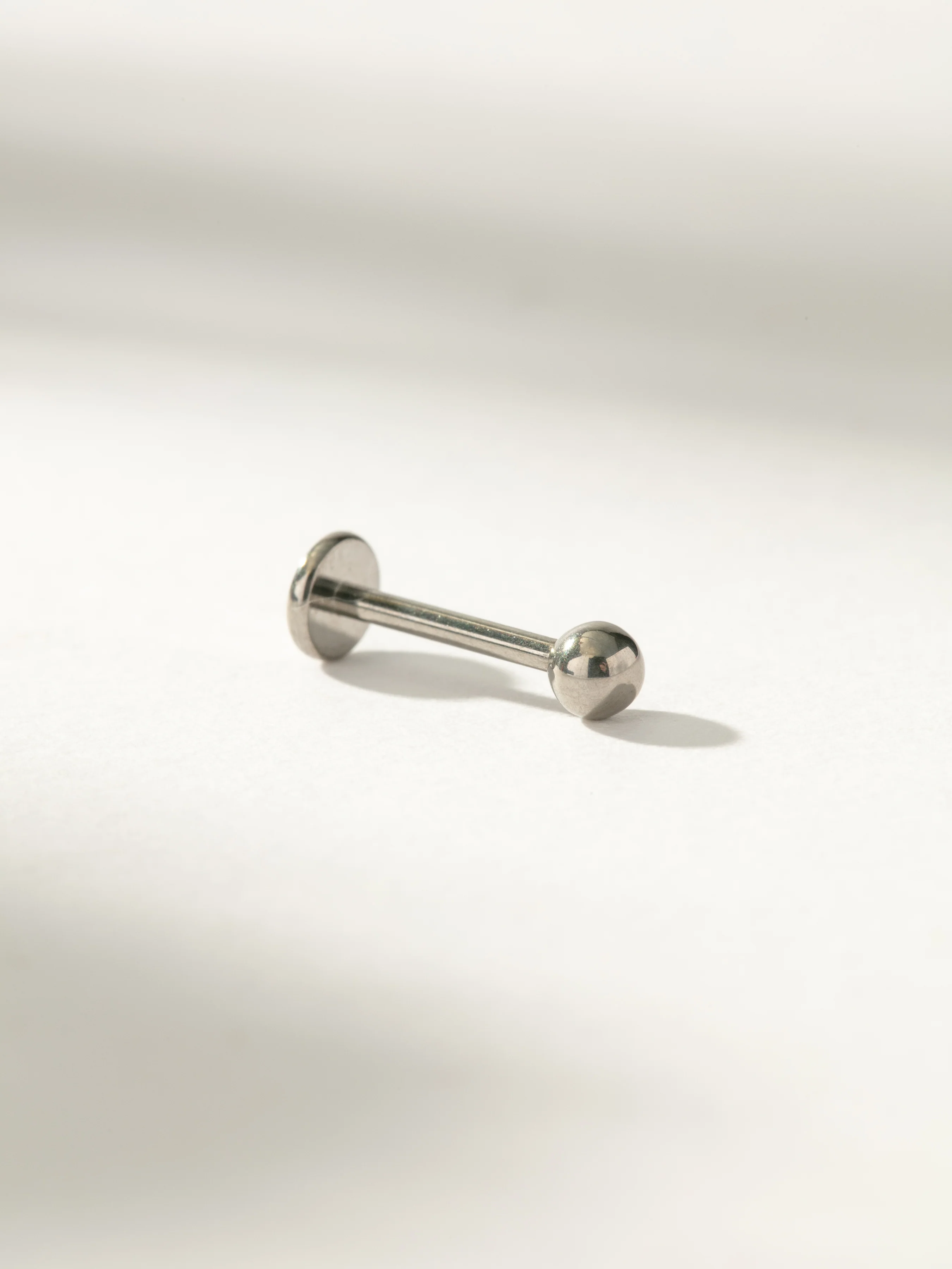 Titanium Ball Flat Back Earring - Image 3