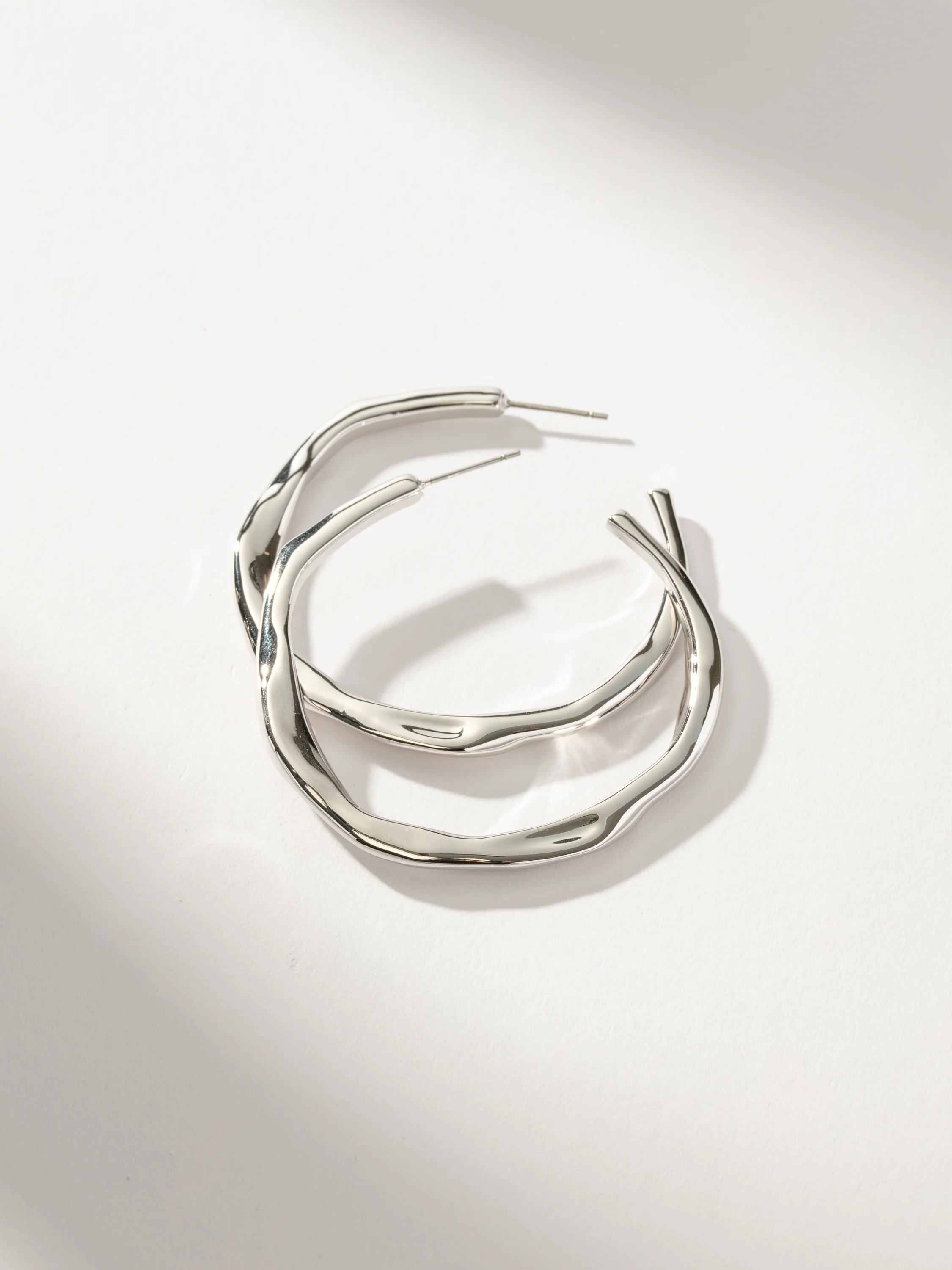 Wavy Hoop Earrings - Image 6