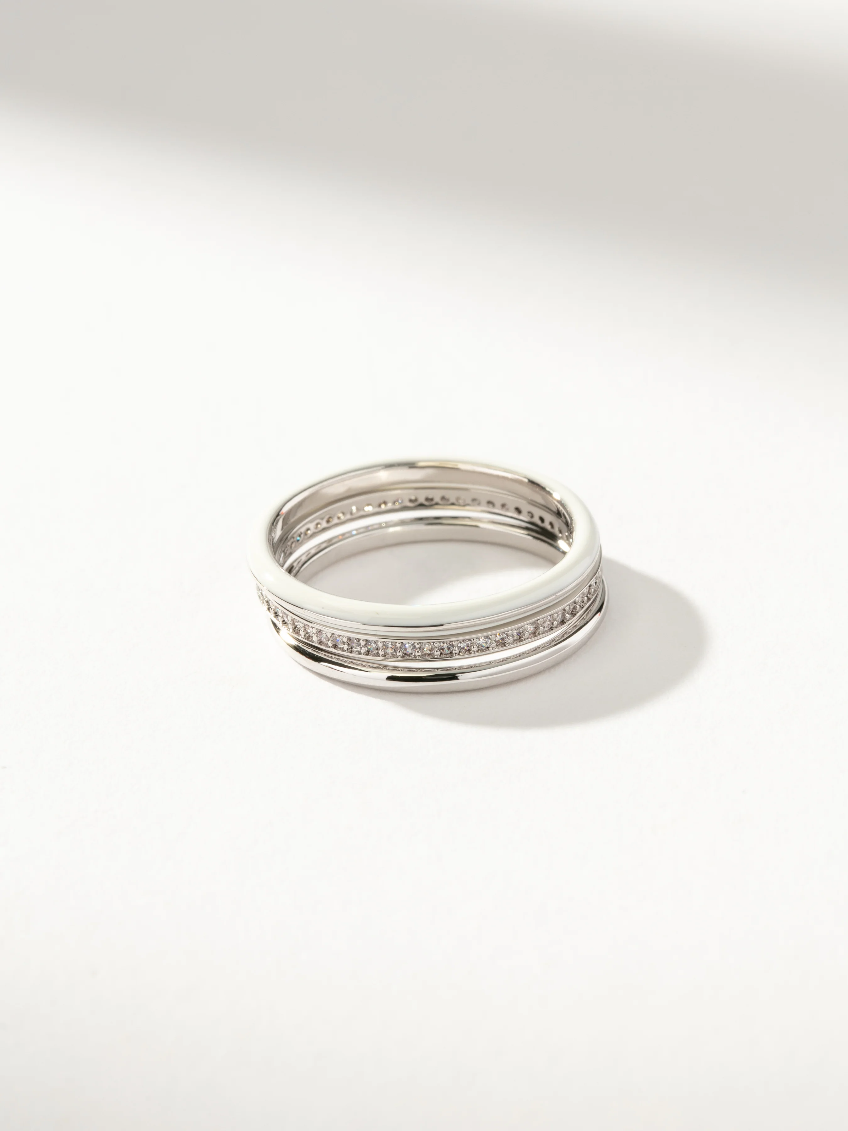 White Hot Forever Ring (Set of 3) - Image 4