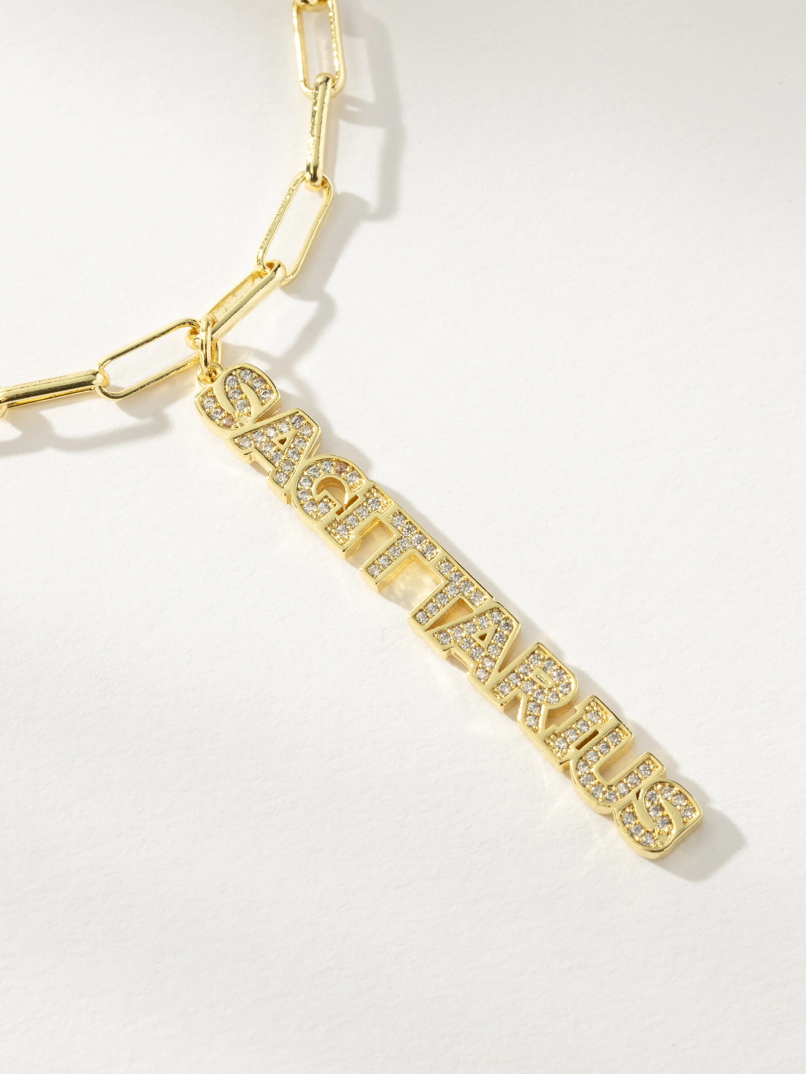 Zodiac Nameplate Pendant Necklace - Image 15