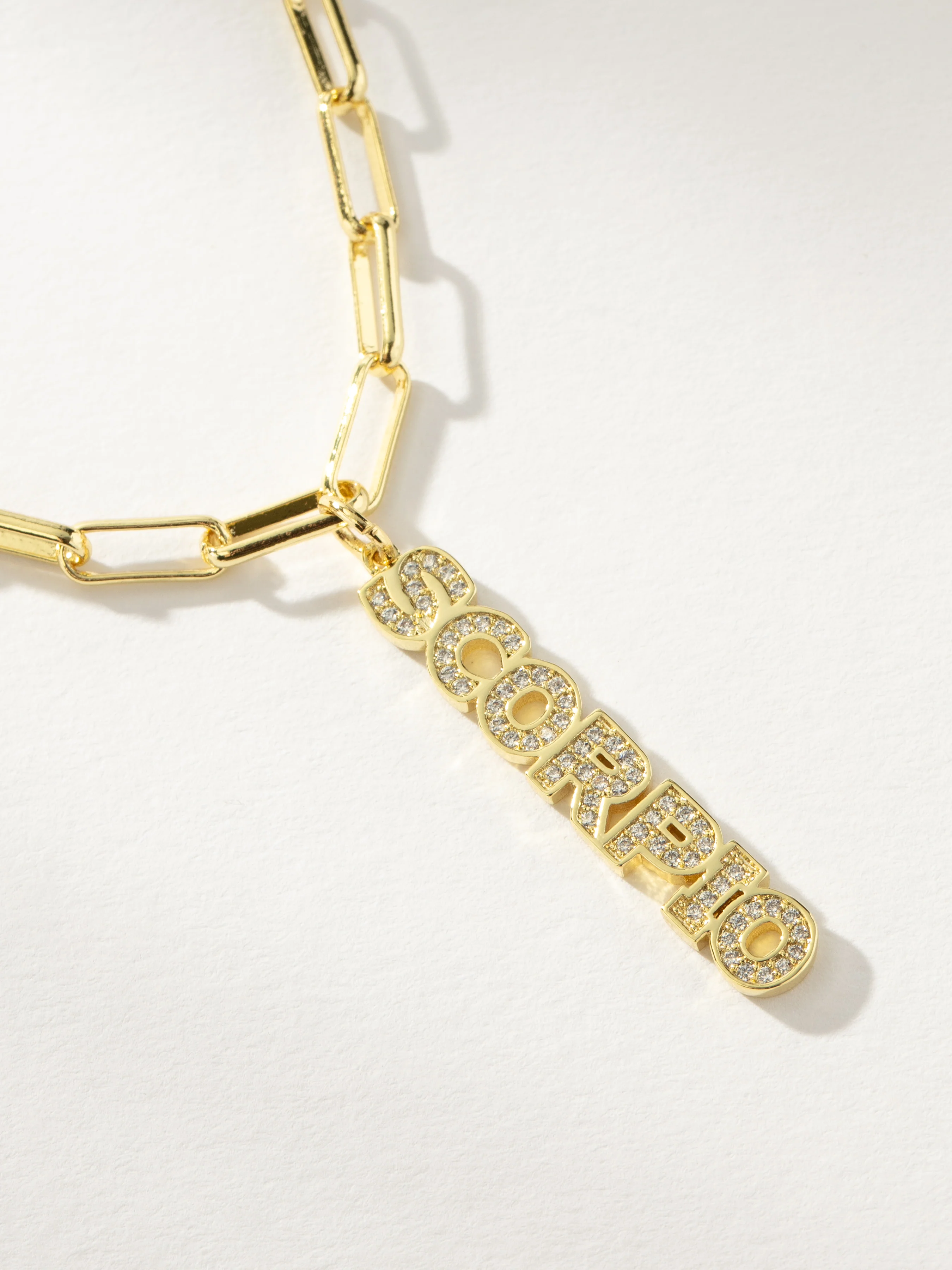 Zodiac Nameplate Pendant Necklace - Image 16