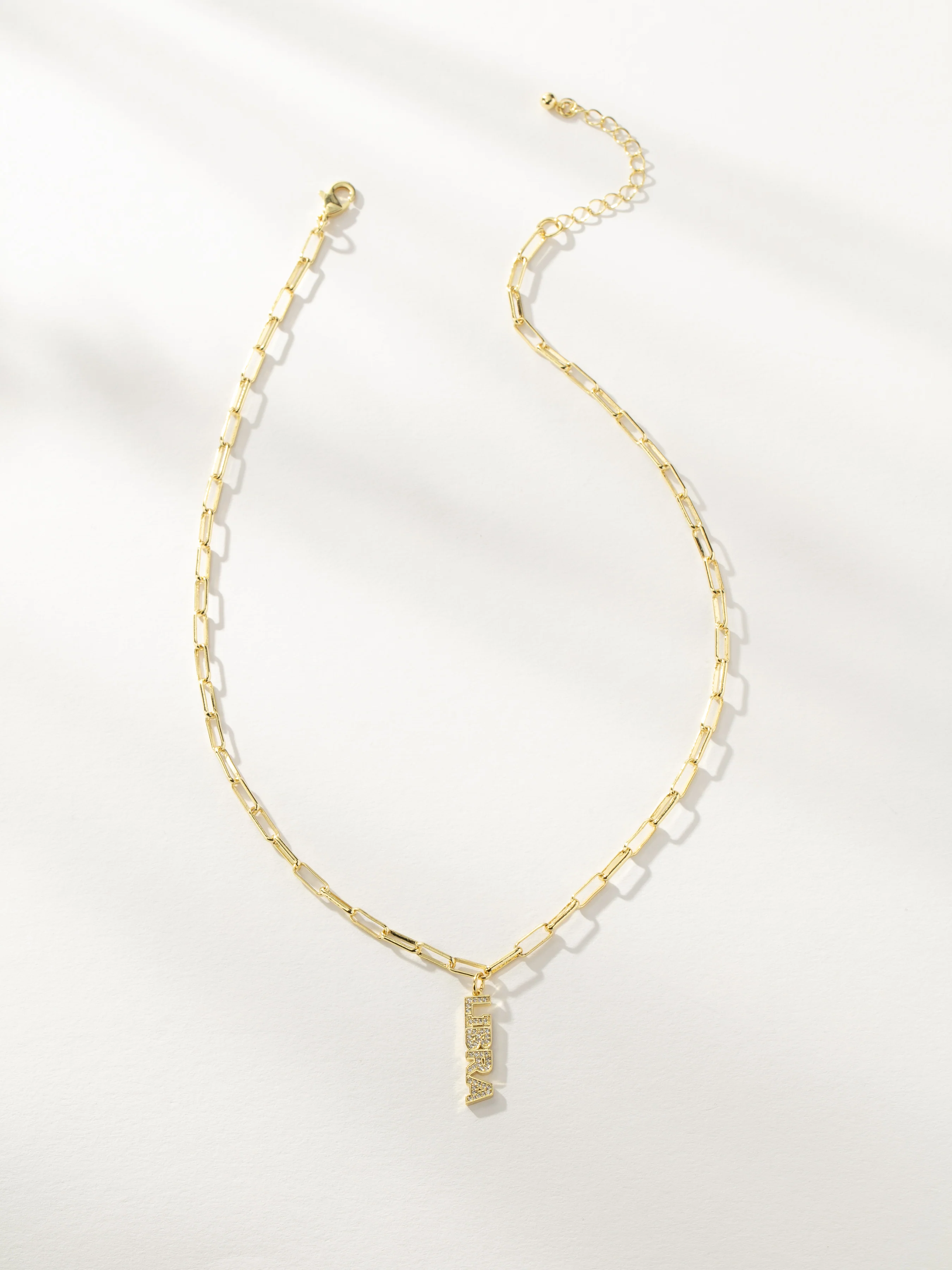 Zodiac Nameplate Pendant Necklace - Image 2