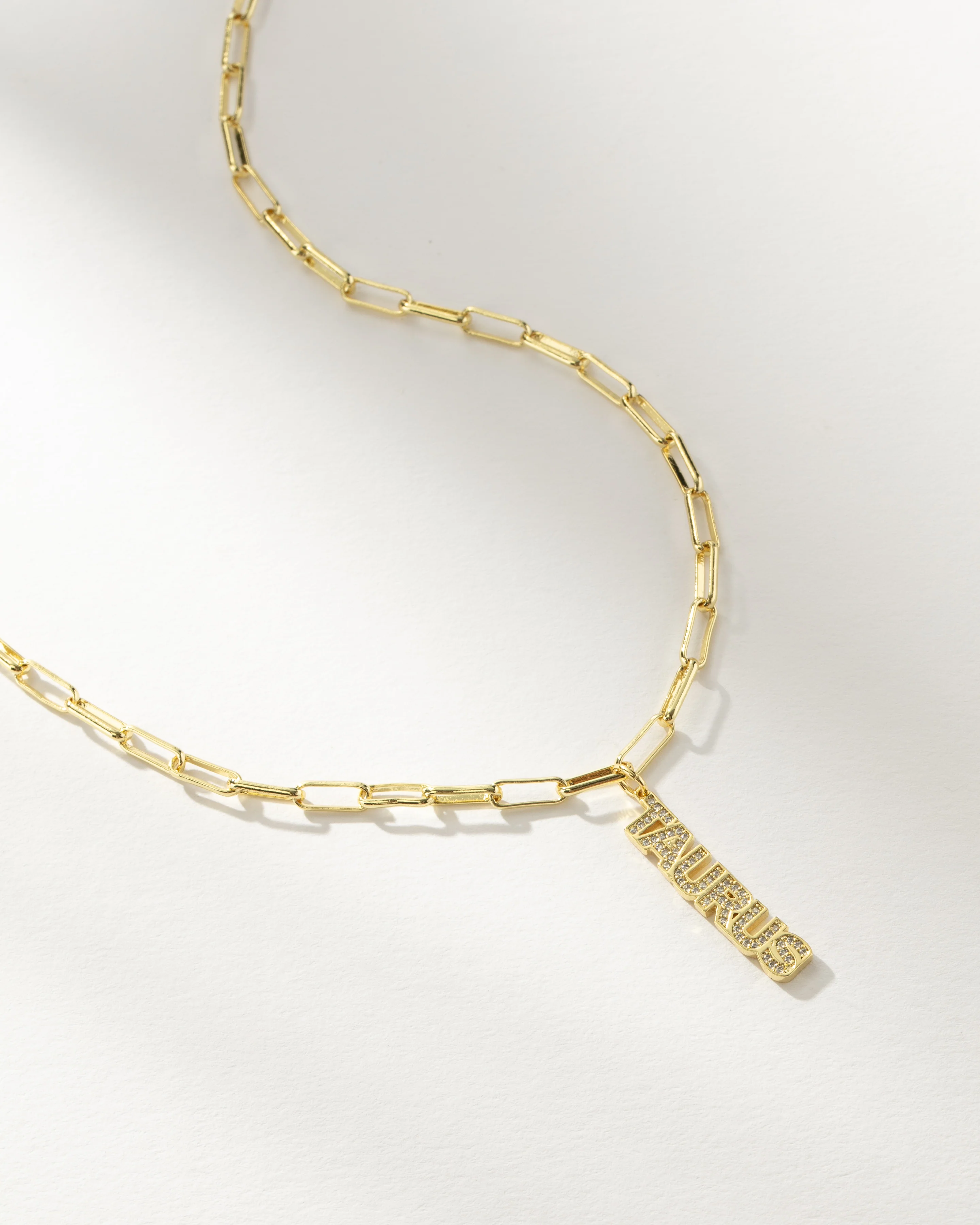 Zodiac Nameplate Pendant Necklace - Image 3