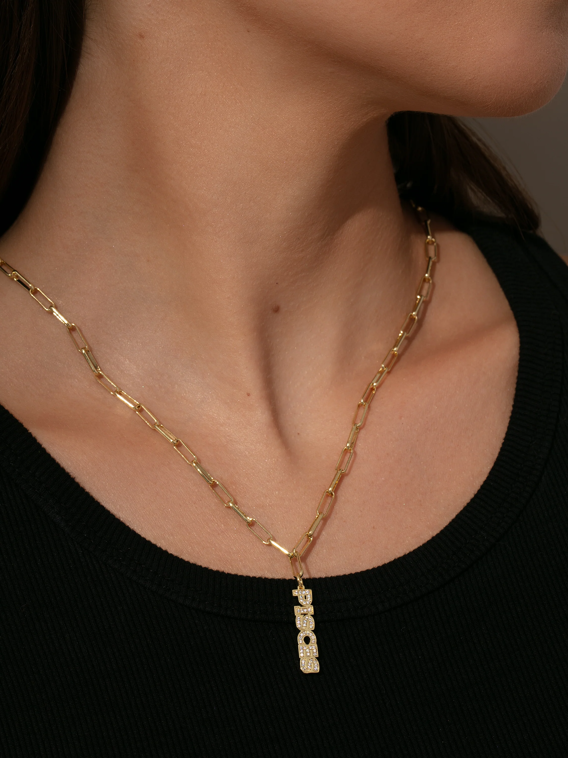 Zodiac Nameplate Pendant Necklace - Image 5