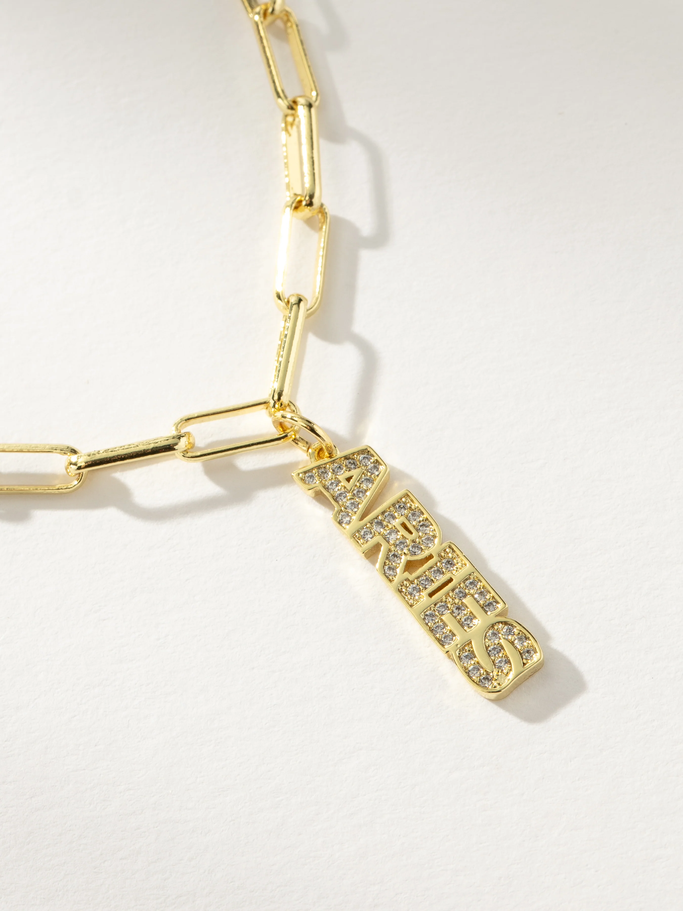Zodiac Nameplate Pendant Necklace - Image 7