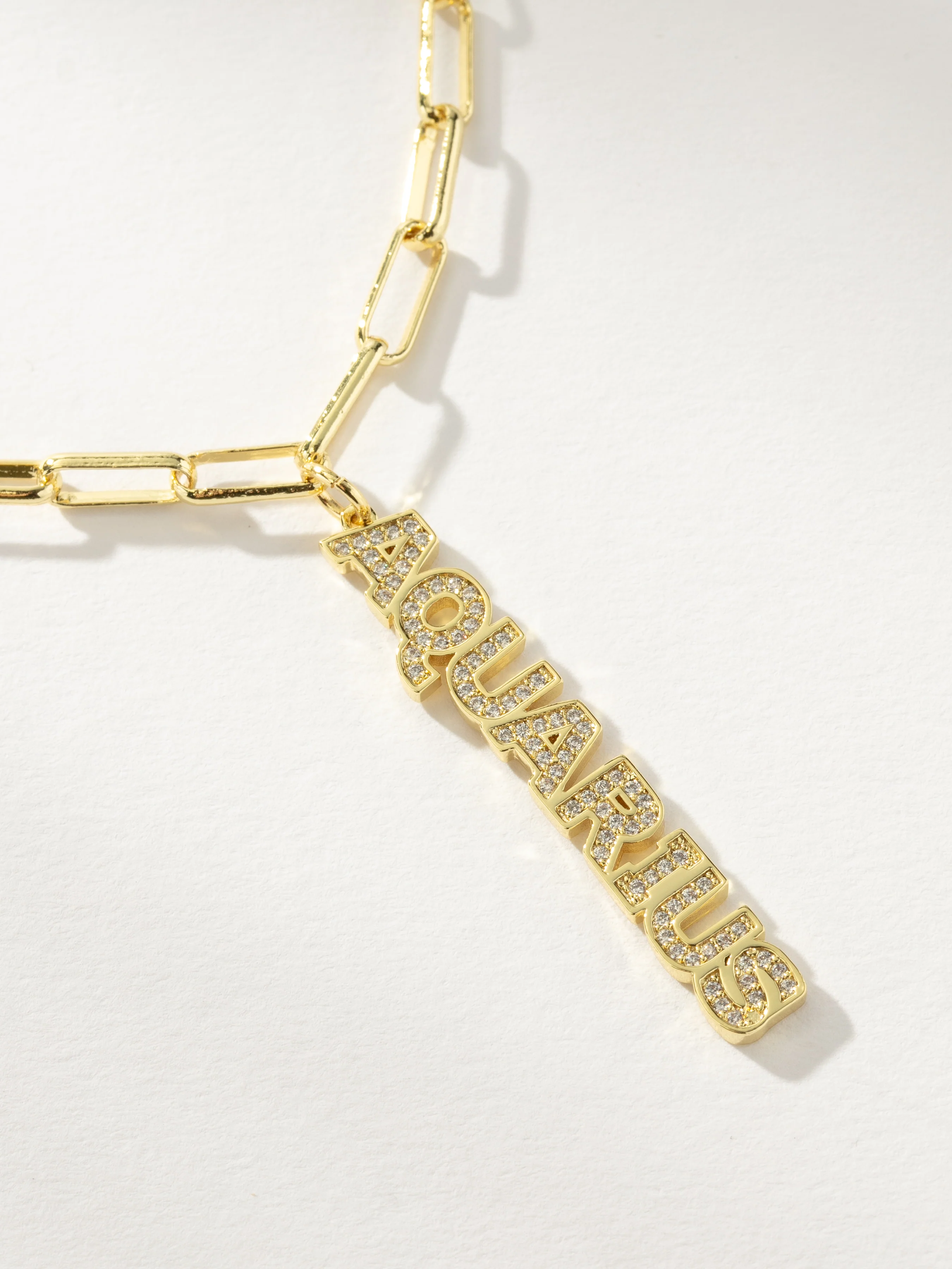 Zodiac Nameplate Pendant Necklace - Image 8